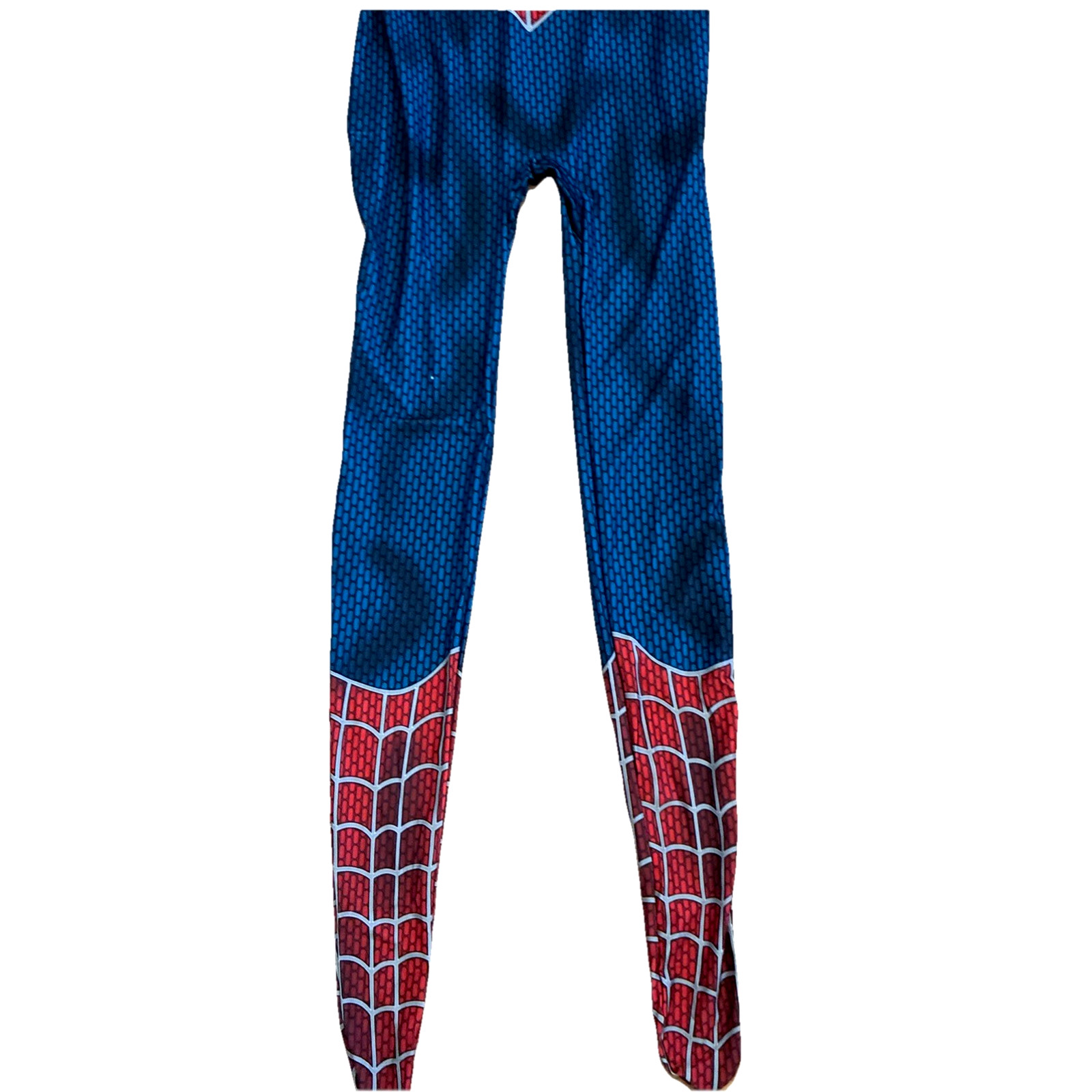 Spider-Man Size L Stretch Spandex Full Jumpsuit Adult/Kids Halloween Costume NEW