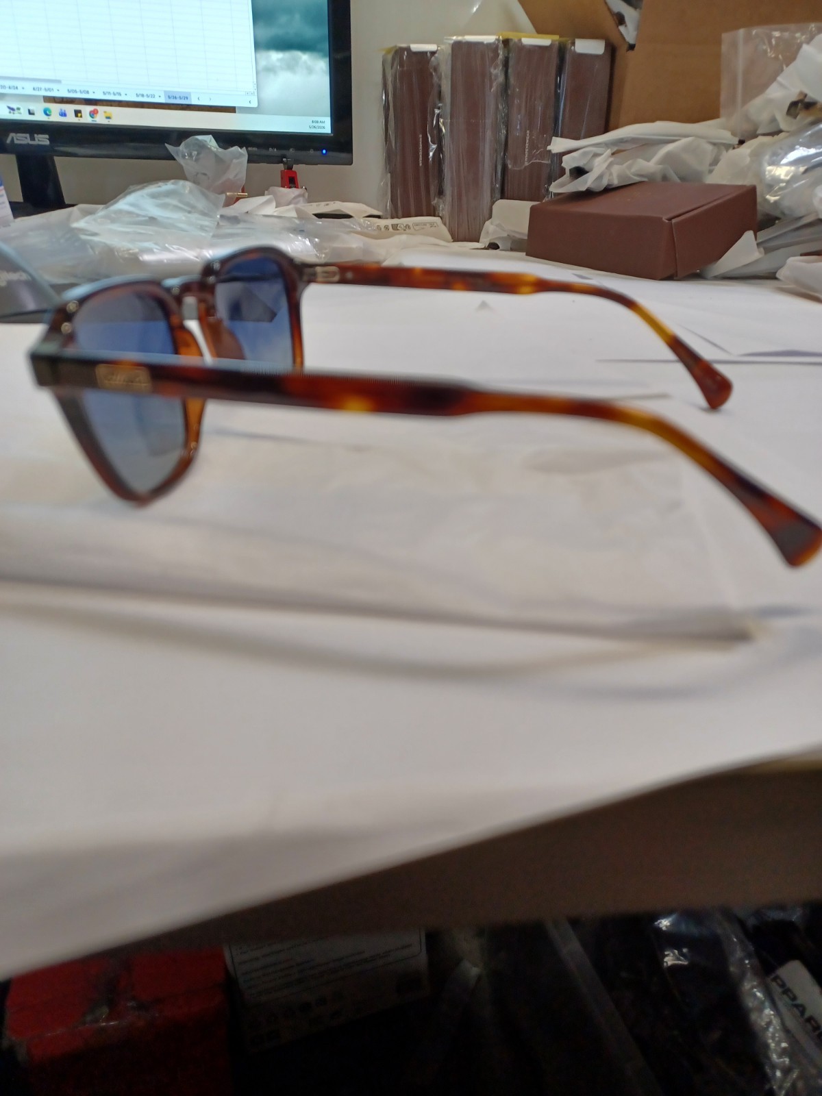 WMP Francis Brown Tortoise / Gradient Blue Lens 52-21-143 Sunglasses