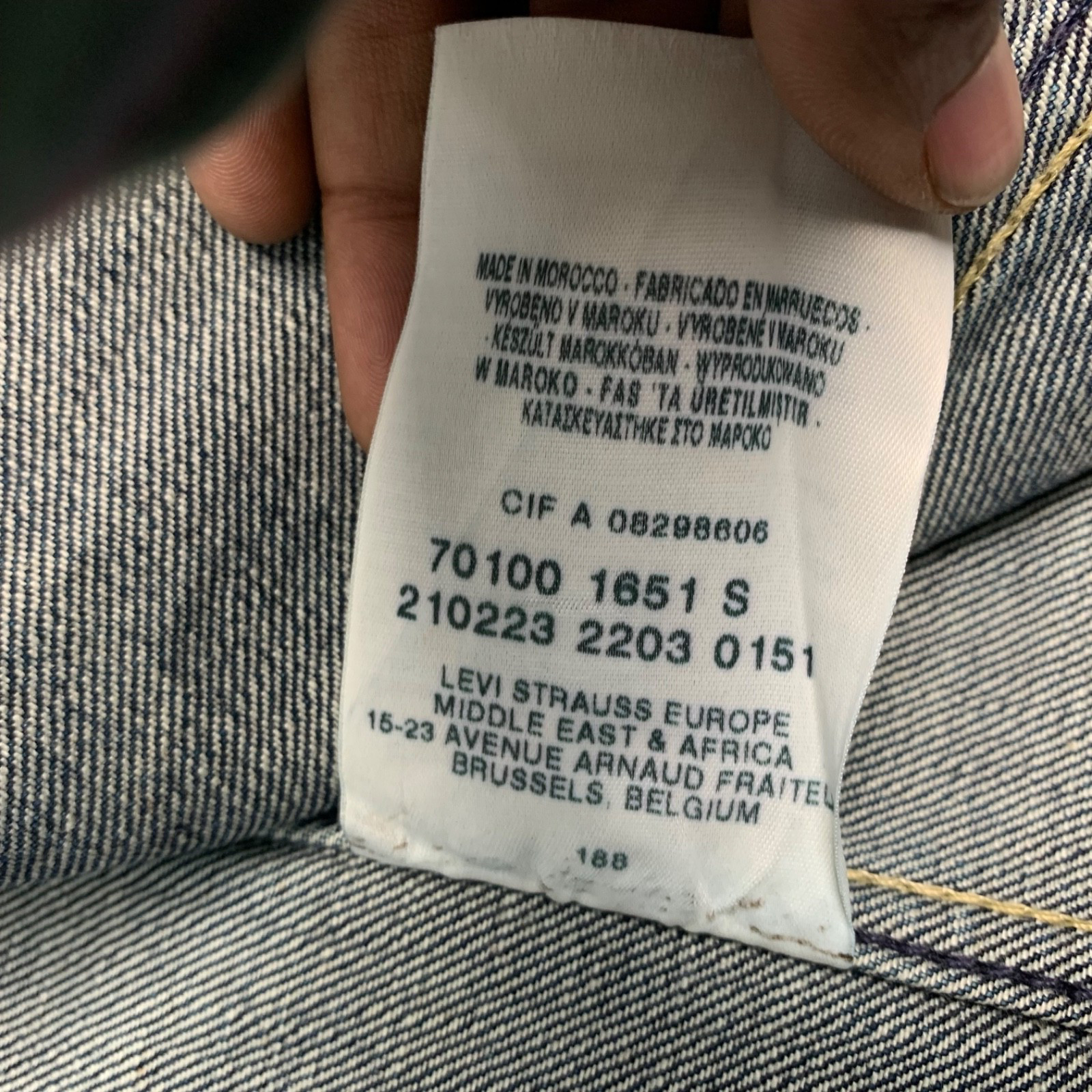 Vintage Y2K Levi’s Engineered Denim Snap Button Jean Jacket Small