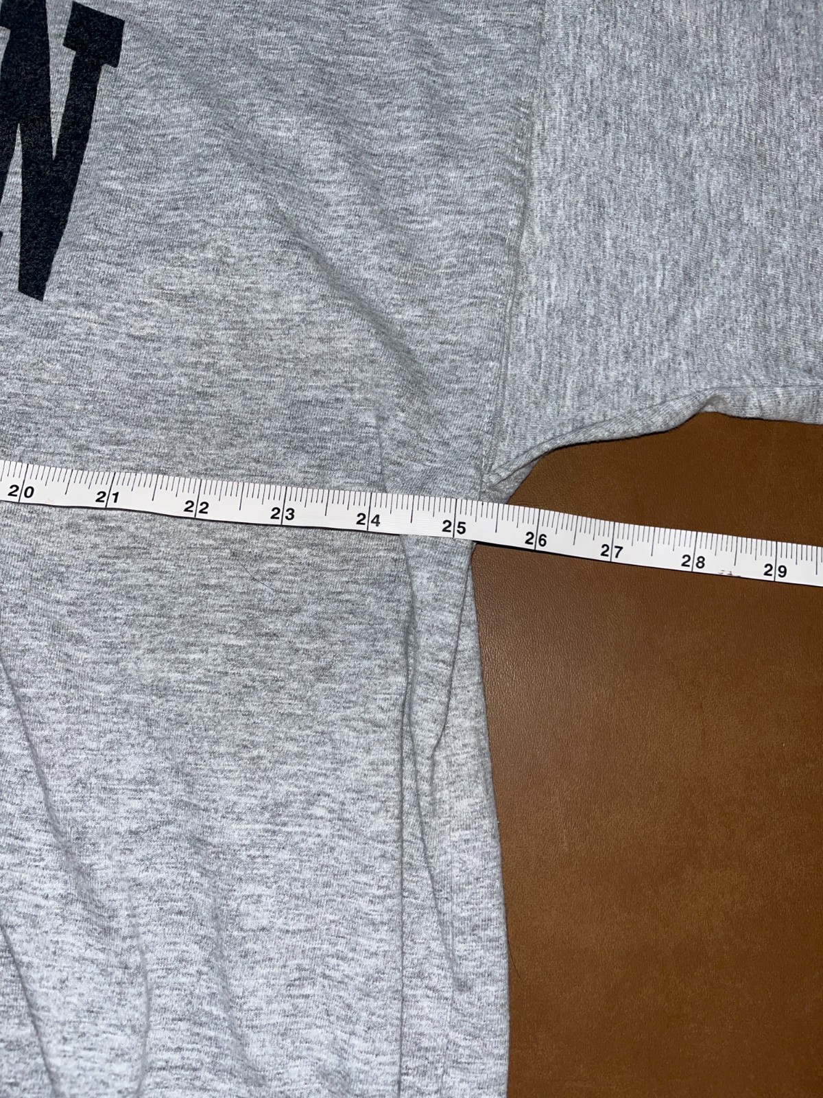 VINTAGE WESTERN XXL ATHLETIC DEPT. HALF SLEEVE T-SHIRT Grey V-Neck College WIU
