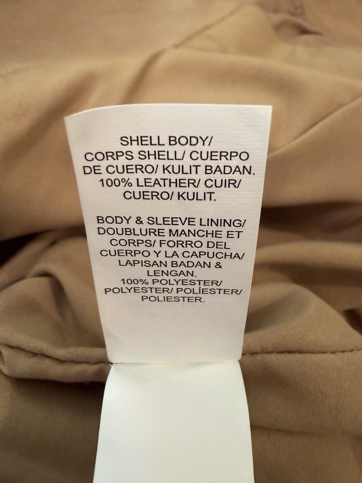 Lucky Brand 100% Leather Motorcycle Jacket Womens Size M Tan Brown