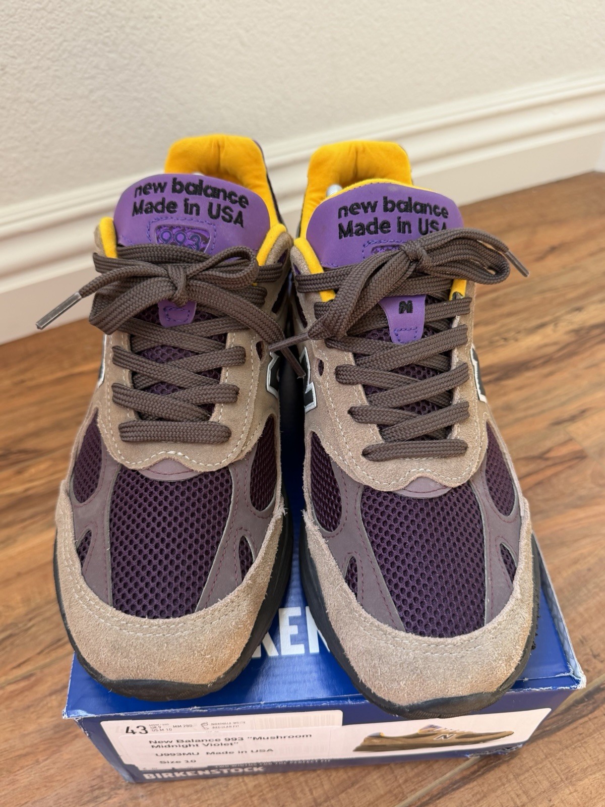 New Balance x Teddy Santis 993 “Mushroom Violet” Made In USA U993MU Size 10