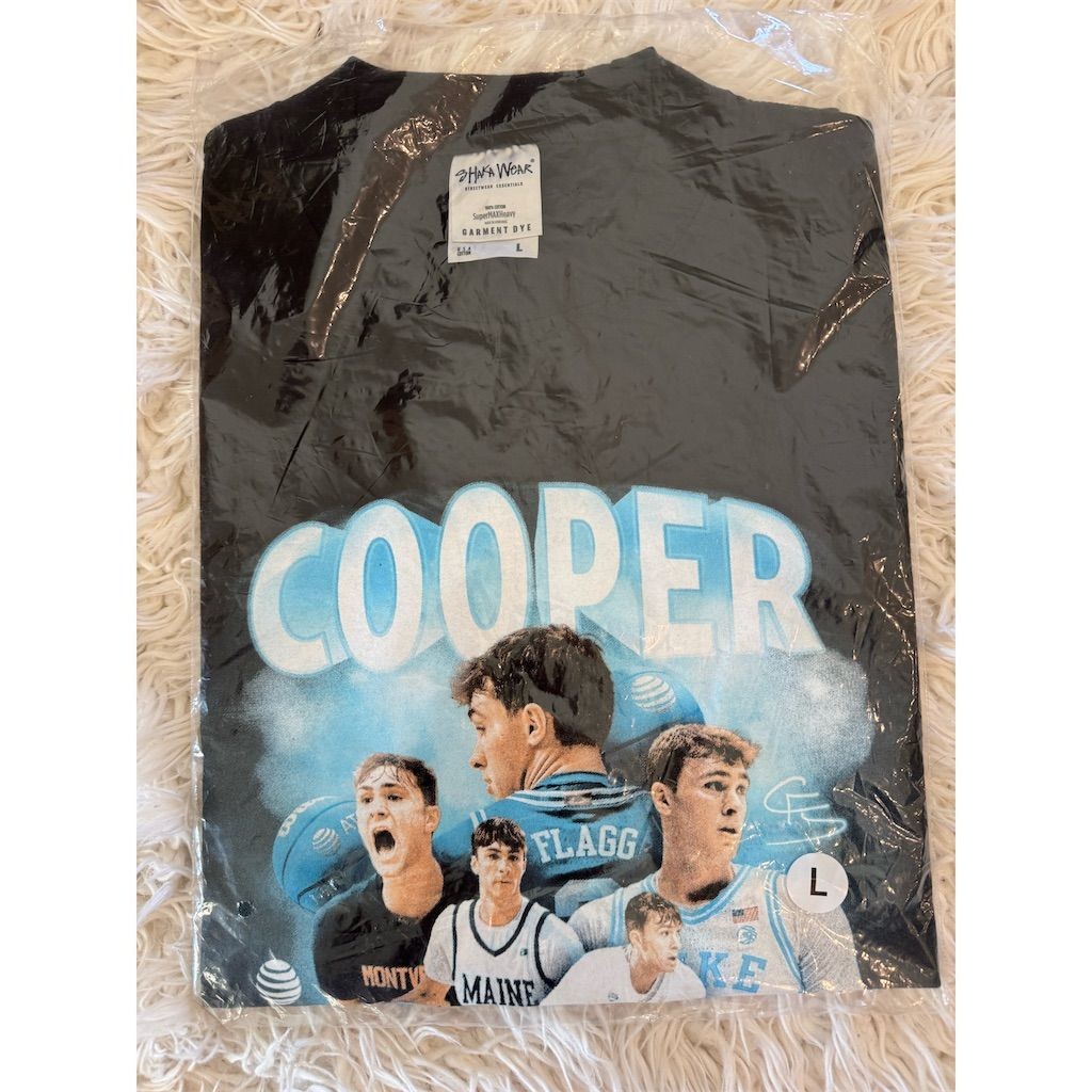 AT&T Cooper Flagg Draft Day Men’s Black Graphic T-Shirt Size L