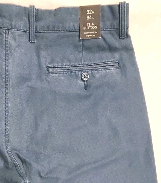 J. Crew The Sutton Men’s Chino Pants*Blue*Size 32×34*Slim Fit*New With Tags
