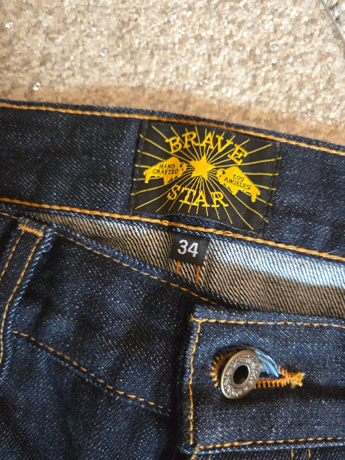 Brave Star Selvage – The Regular Taper – Men’s 14 oz Denim Jeans Size 34