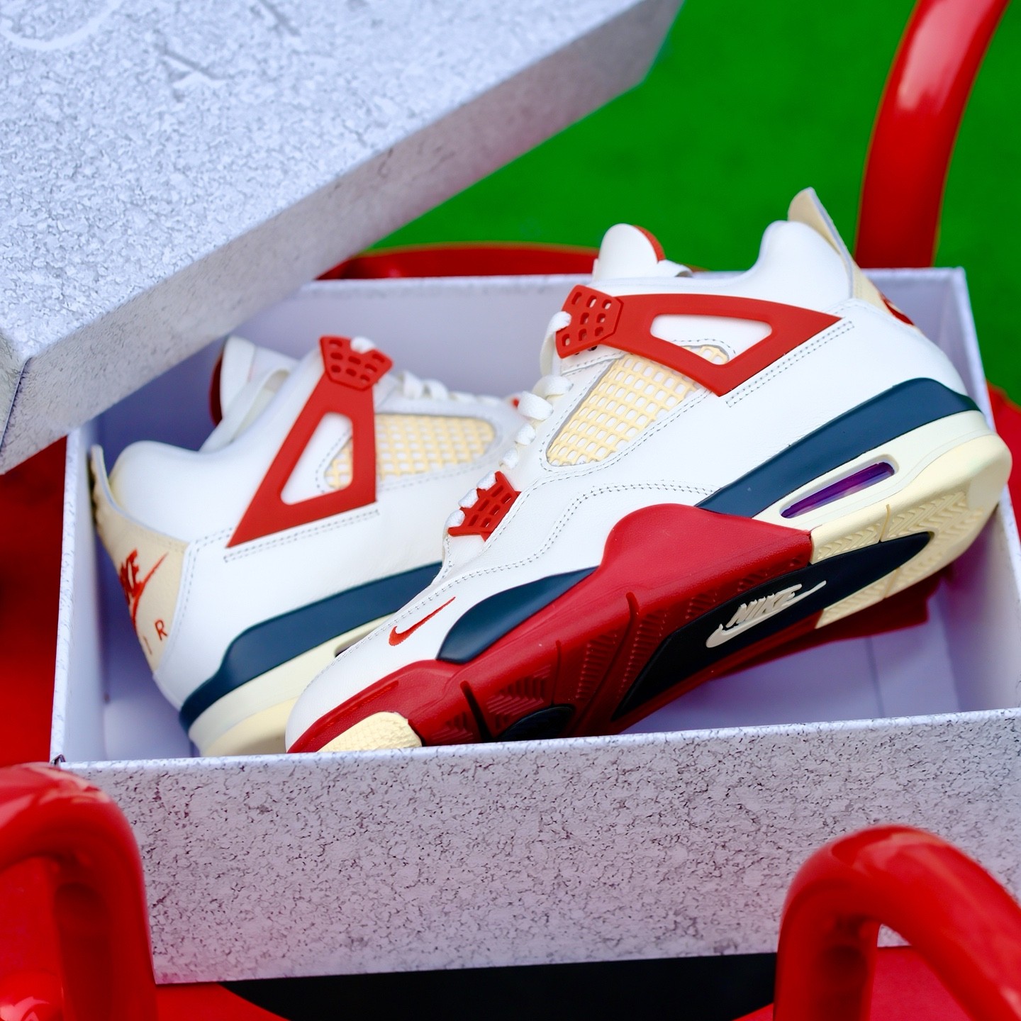 Nigel Sylvester x Air Jordan 4 Retro OG SP ‘Brick After Brick’ Sneakers Shoes Me