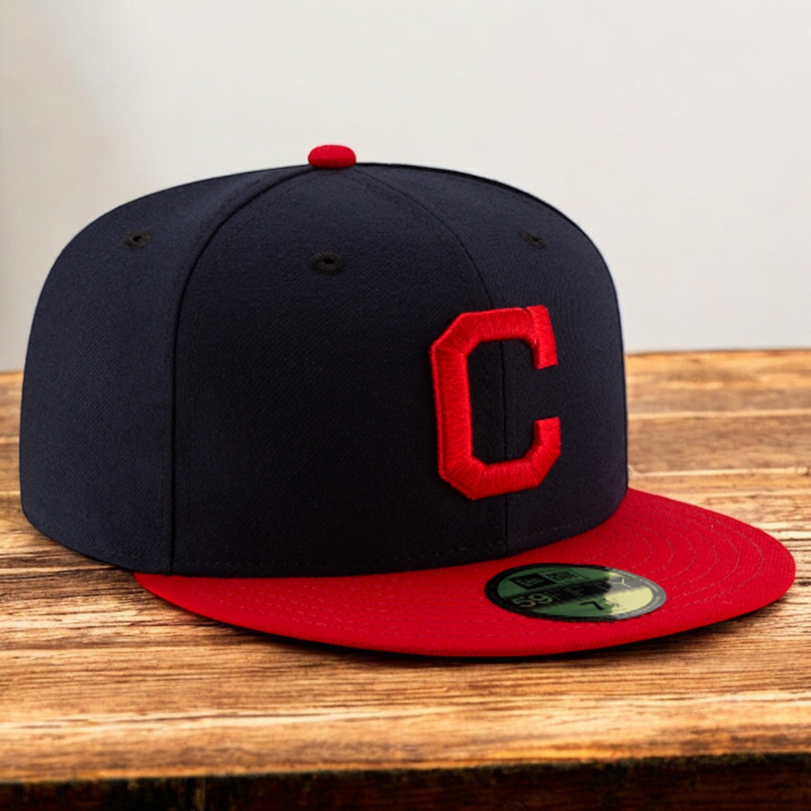 [70458576] Mens New Era MLB 59Fifty Authentic Fitted Cap – Cleveland Indians