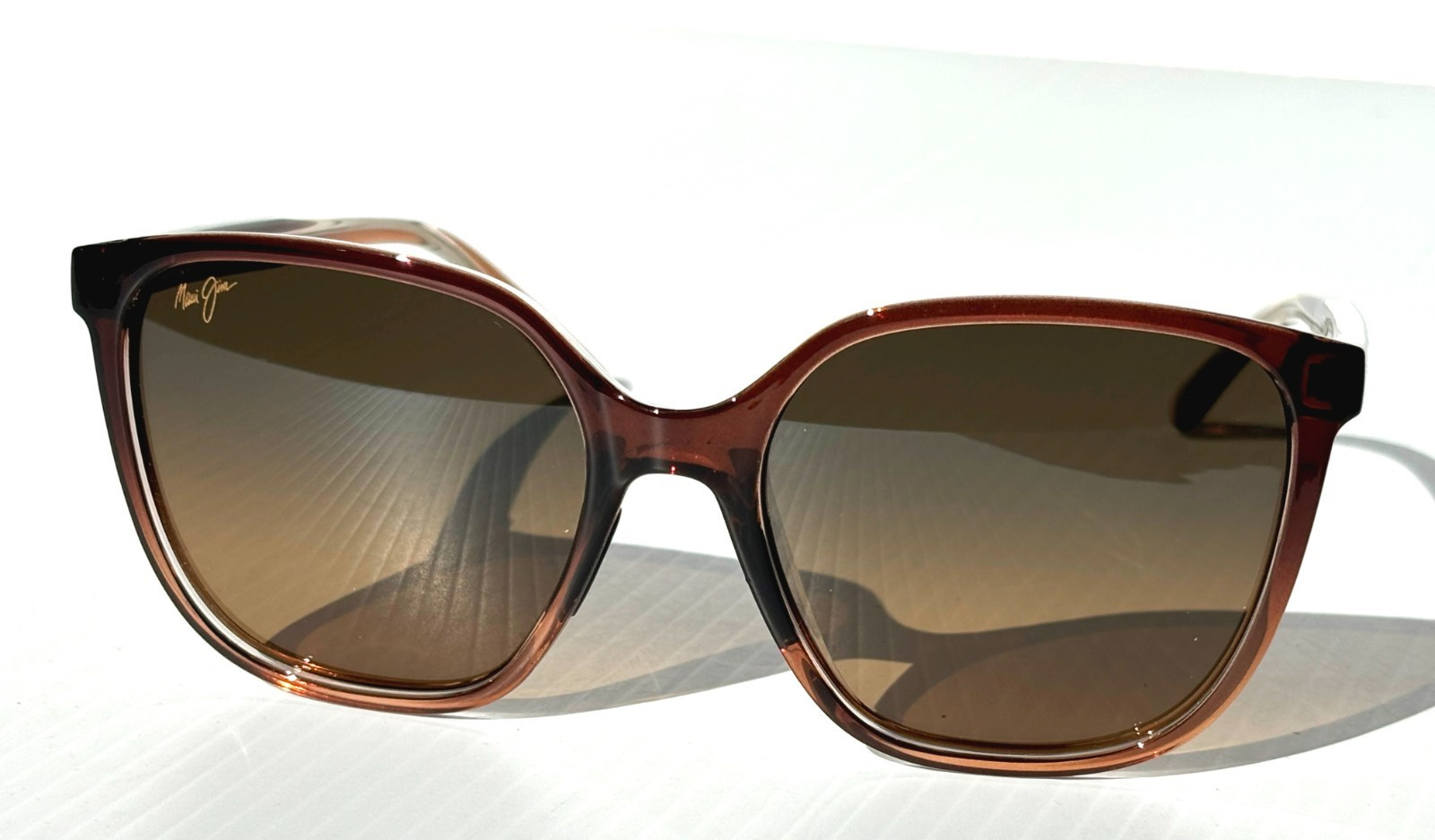 NEW Maui Jim GOOD FUN Rootbeer Fade POLARIZED HCL Bronze GLASS Sunglass HS871-01