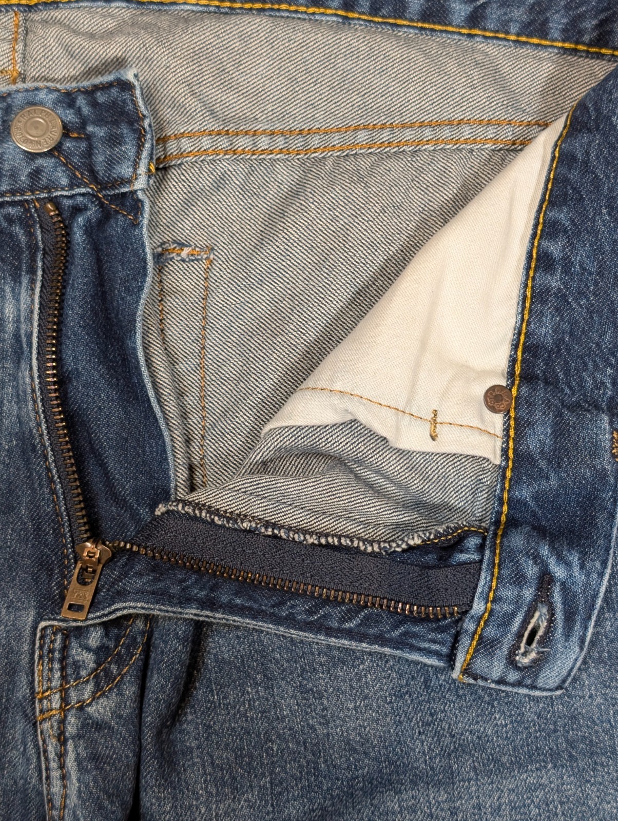 Polo Ralph Lauren Sullivan Medium Blue Acid Wash Men’s 36×30 Denim Jeans