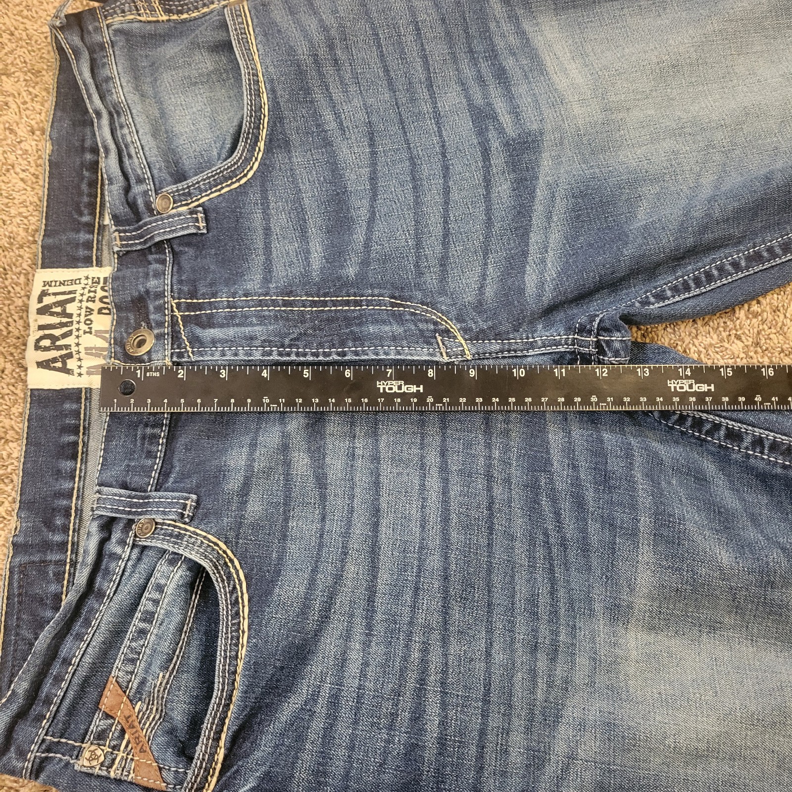 Ariat M4 Men Jeans 40×32 Low Rise Boot Cut Denali Stretch Western Workwear