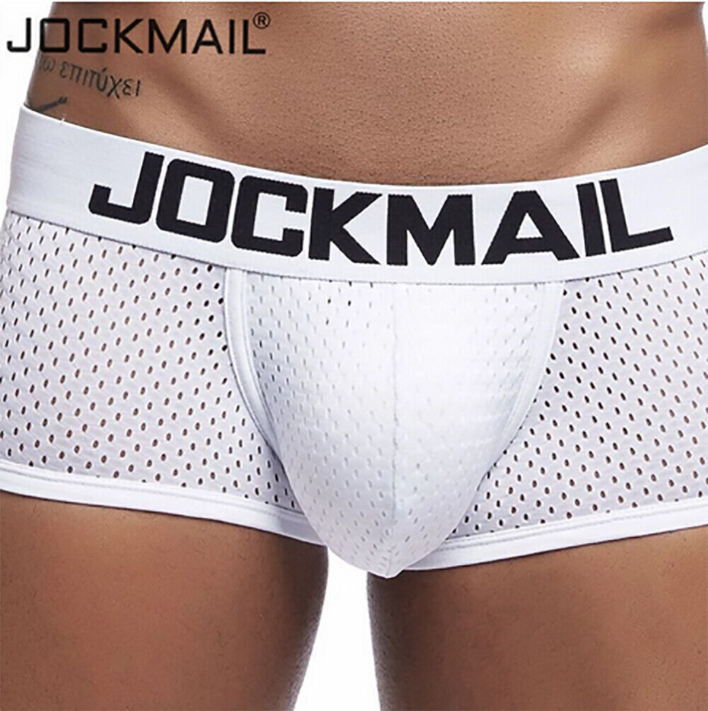 JOCKMAIL Men’s Sexy Mesh Breathable Boxer Trunks Underwear Underpants Panties~~