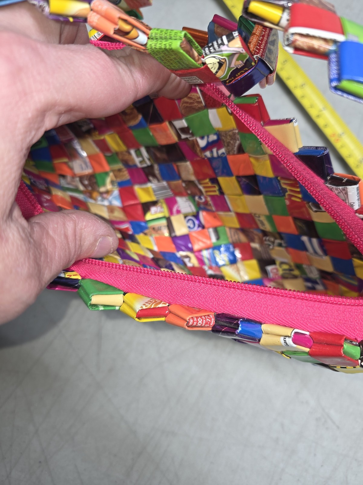🔥 Candy Wrapper Purse Woven Handmade Recycled Shoulder Bag Eco Friendly Mexico