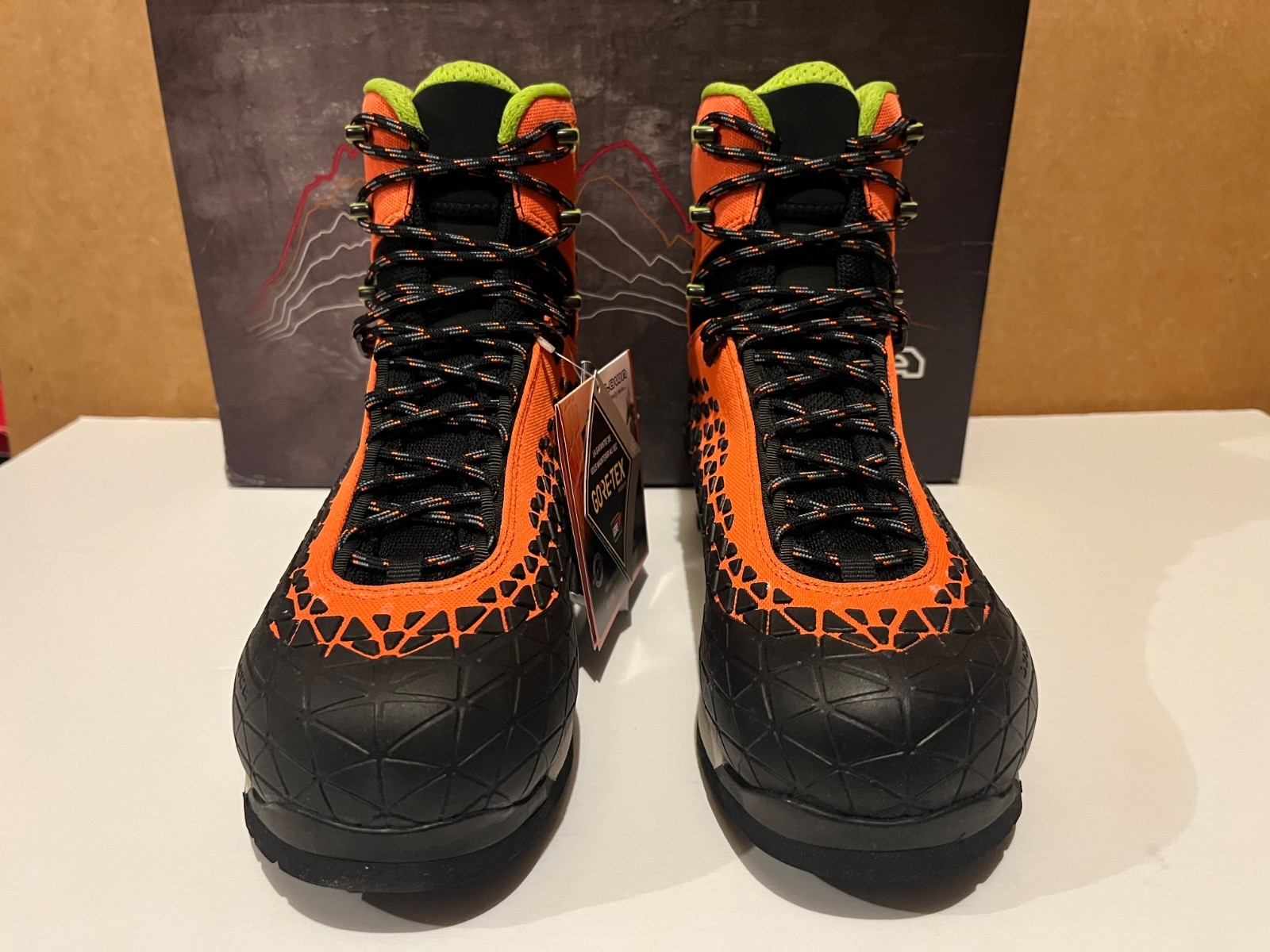 LOWA Alpine SL GTX GoreTex Flame Boots Hiking Trekking Mountaineering MADE ITALY