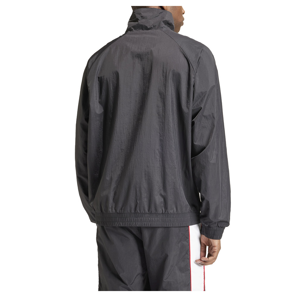adidas Half Zip Ny Windbreaker Mens Black Casual Athletic Outerwear IS1398-A