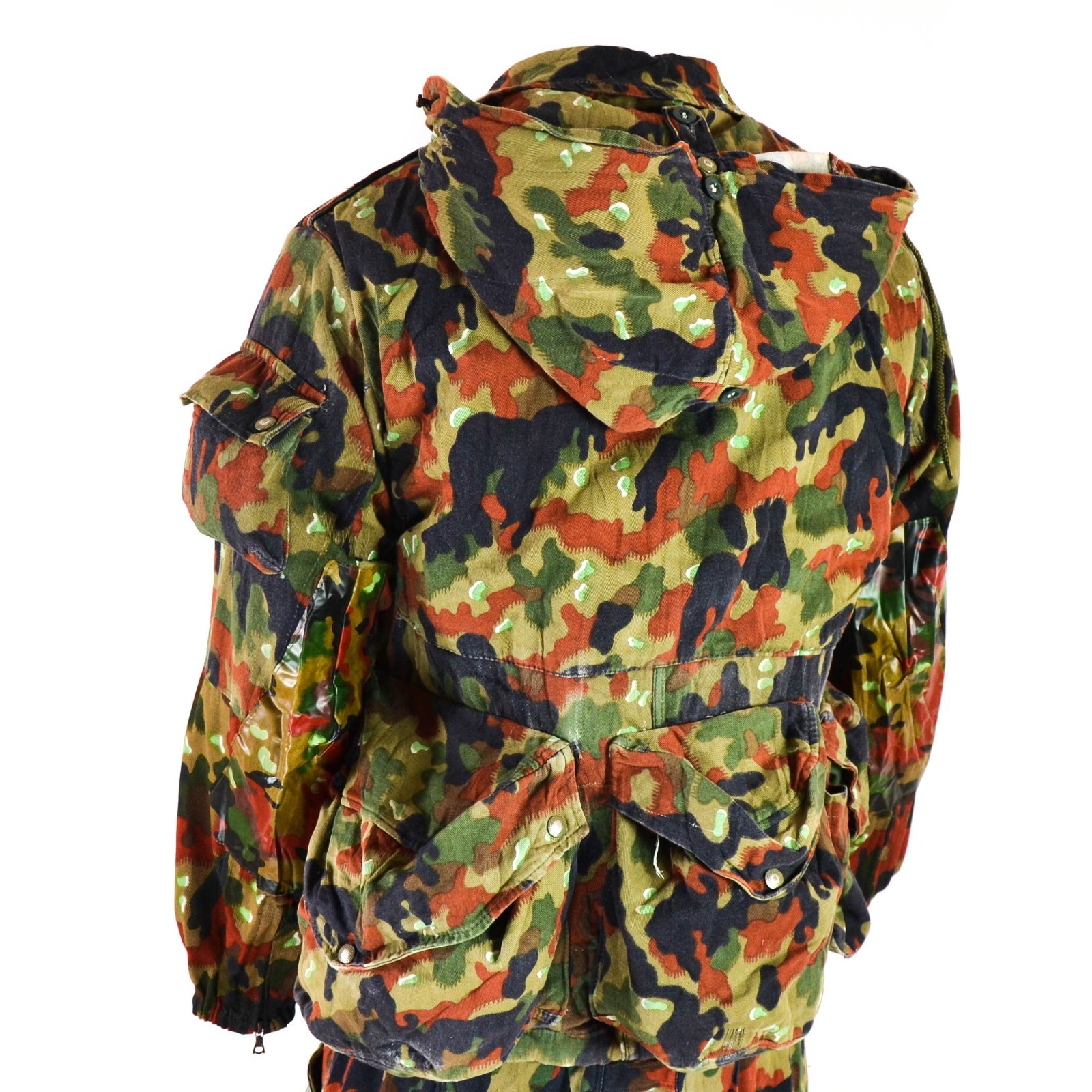 Genuine Swiss army jacket TAZ 57 Alpenflage Camo sniper combat hooded parka
