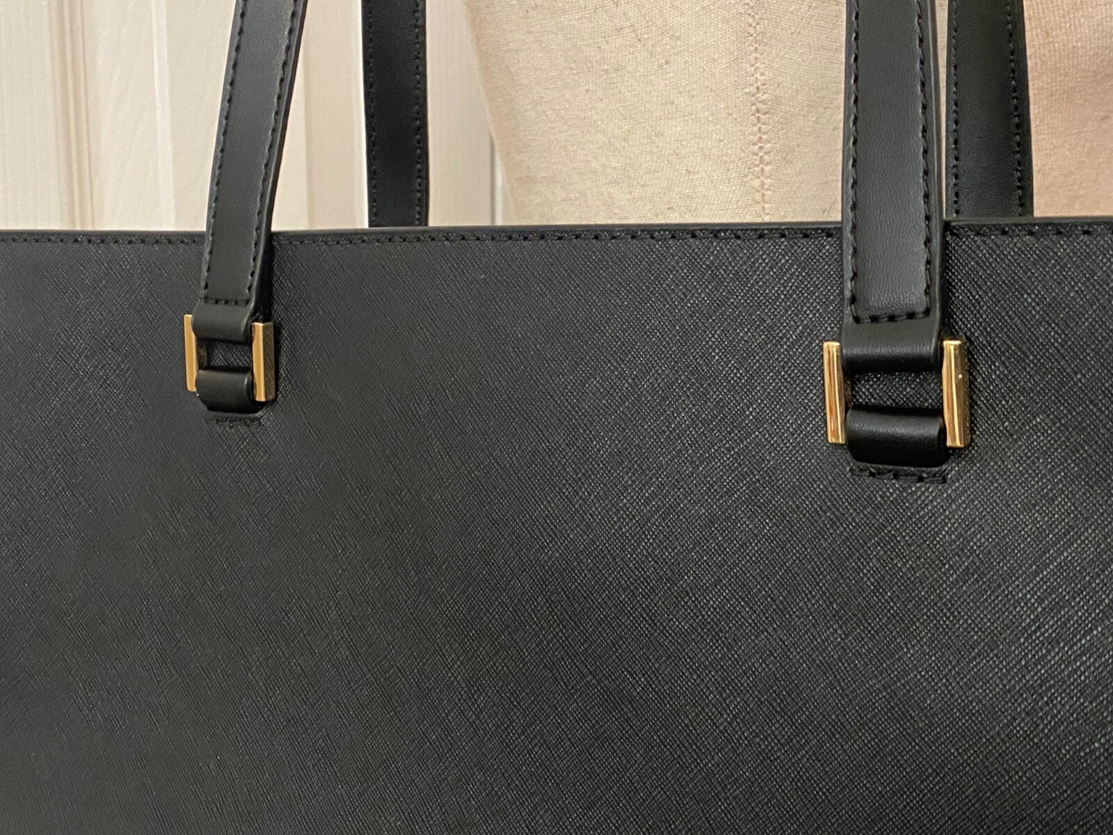 NWT $358 MICHAEL KORS Savannah Large BLACK Leather TOTE Hand Bag Purse Laptop
