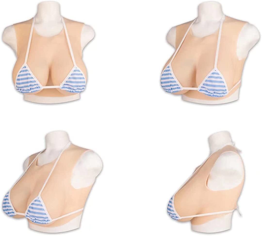 Silicone Breast Forms+Silicone Fake vagina Panties For Transgender Crossdresse