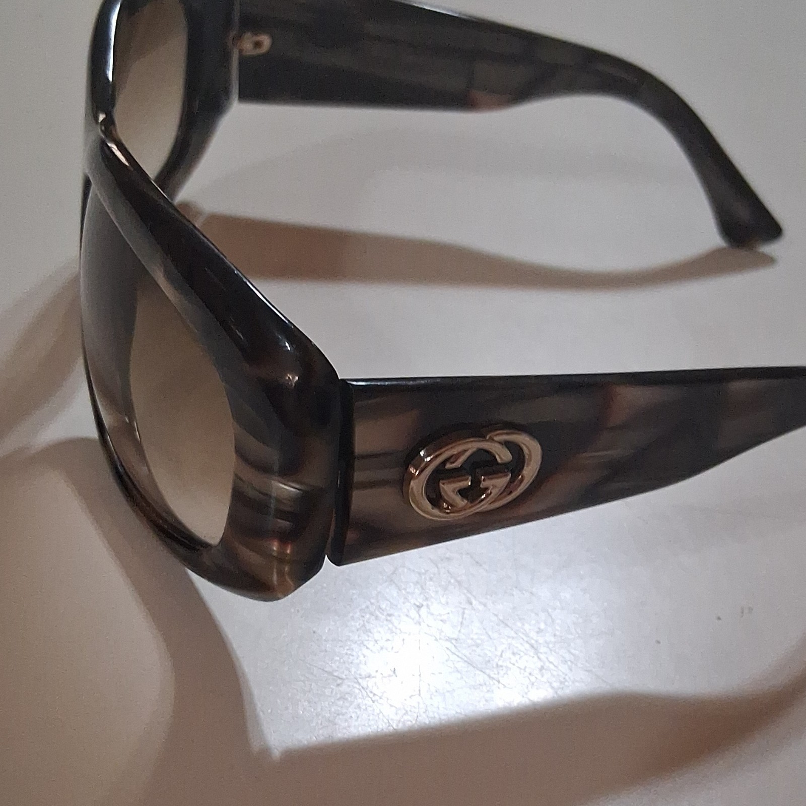 Gucci GG 2971/N/S Square Tortoise Sunglasses Brown Gradient UV400 125mm