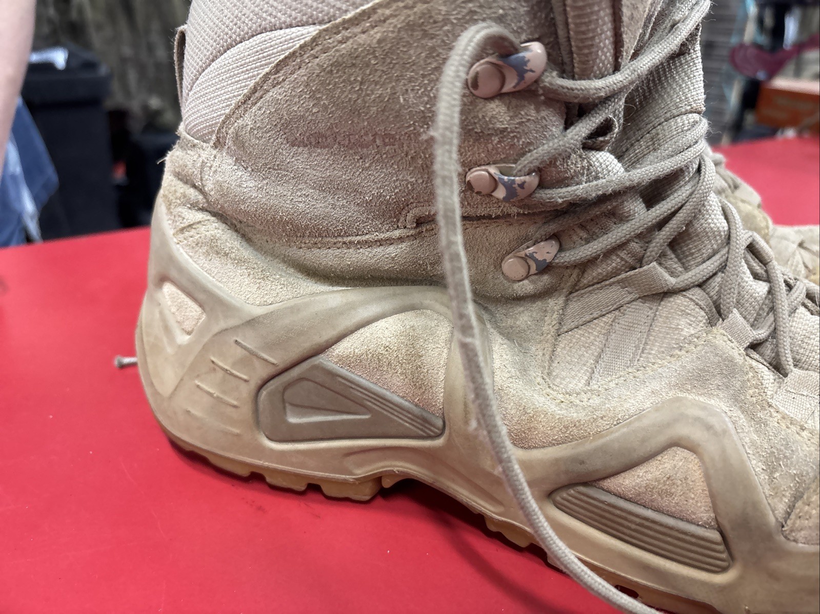LOWA ZEPHYR MID TF COYOTE TASK FORCE COMBAT BOOT 10.5