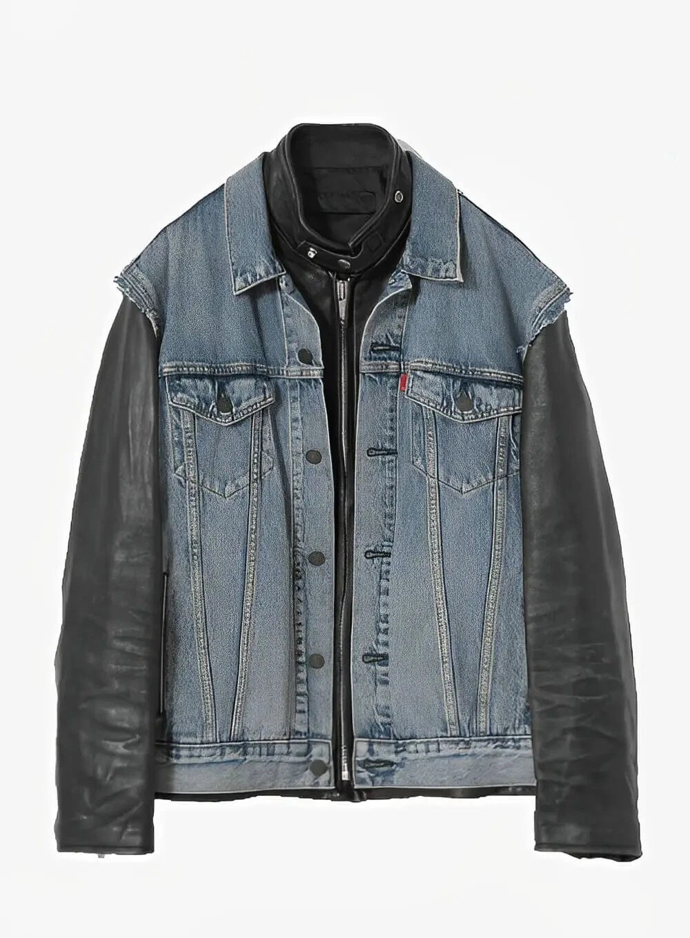 Handmade Stranger Things Eddie Munson Hellfire Club Vest & Black Leather Jacket