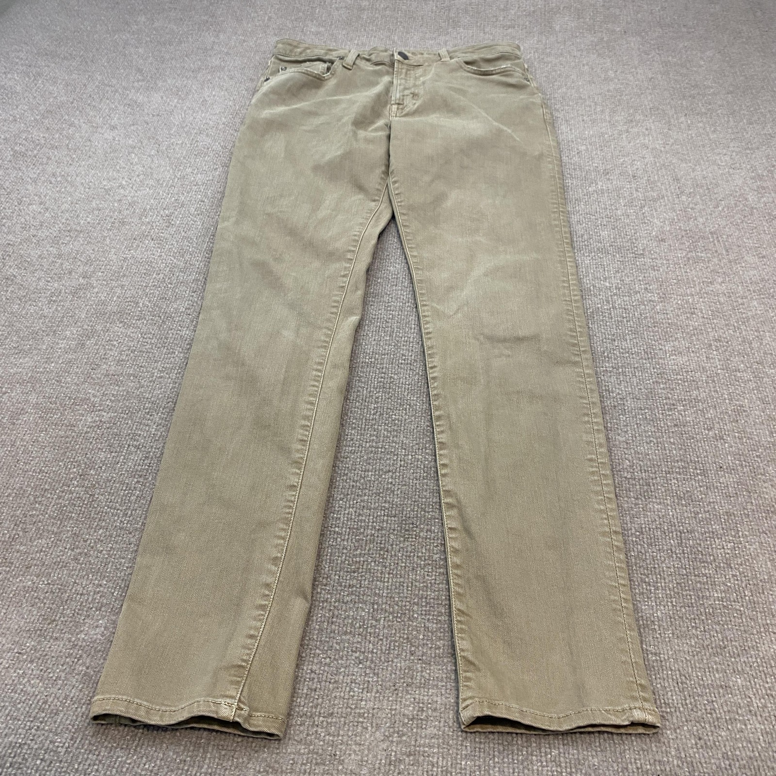 American Eagle Next Level Flex Jeans Mens 32×34 Beige Straight Stretch Denim