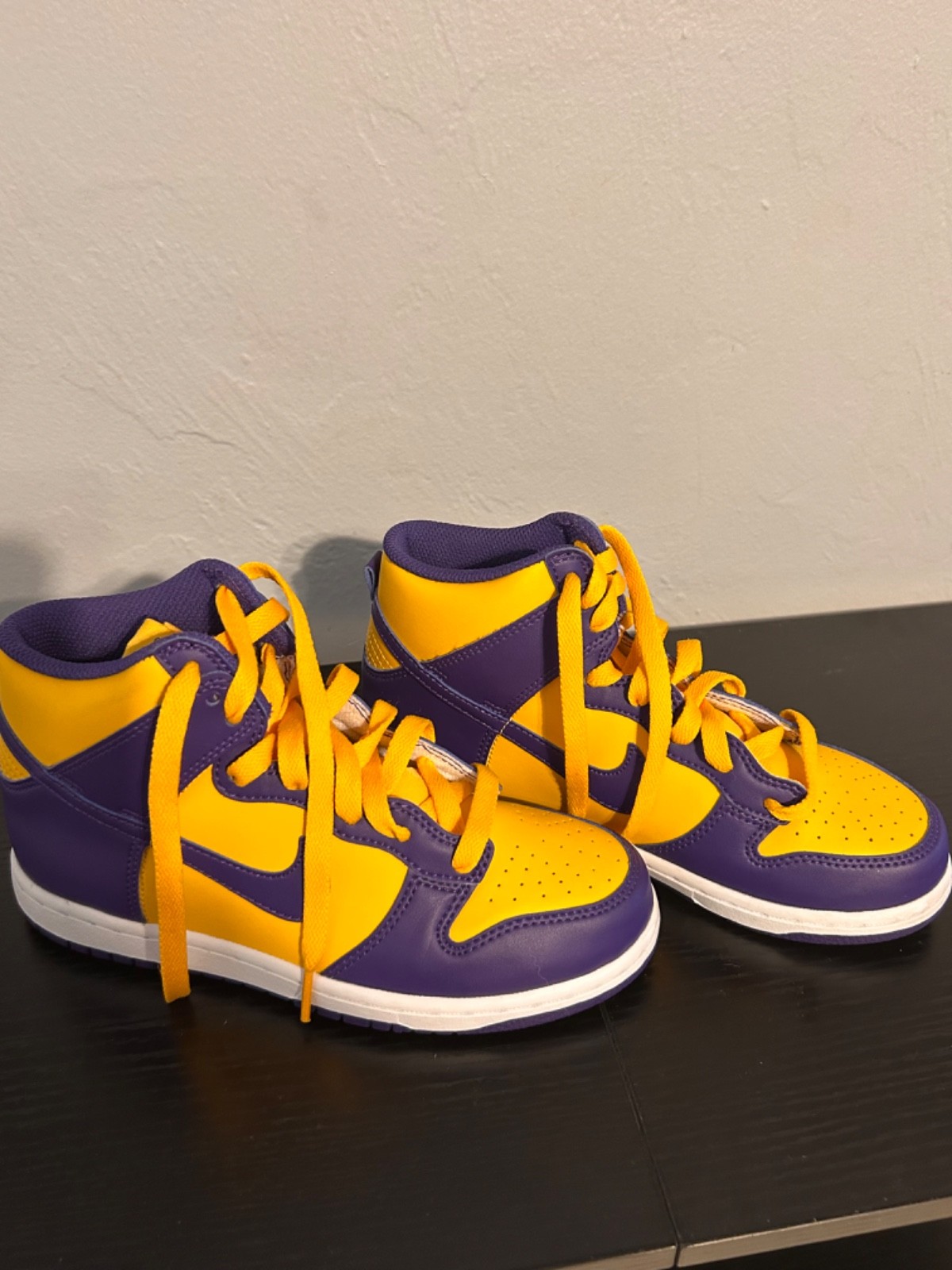 size US Y3- Nike Dunk High Lakers