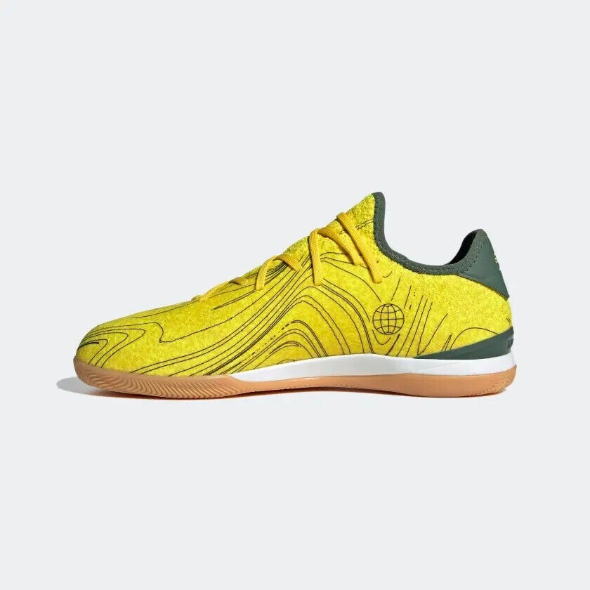 Adidas Gamemode Indoor Soccer Shoe HR1741 Yellow End Plastic Waste Men’s sz 9-11