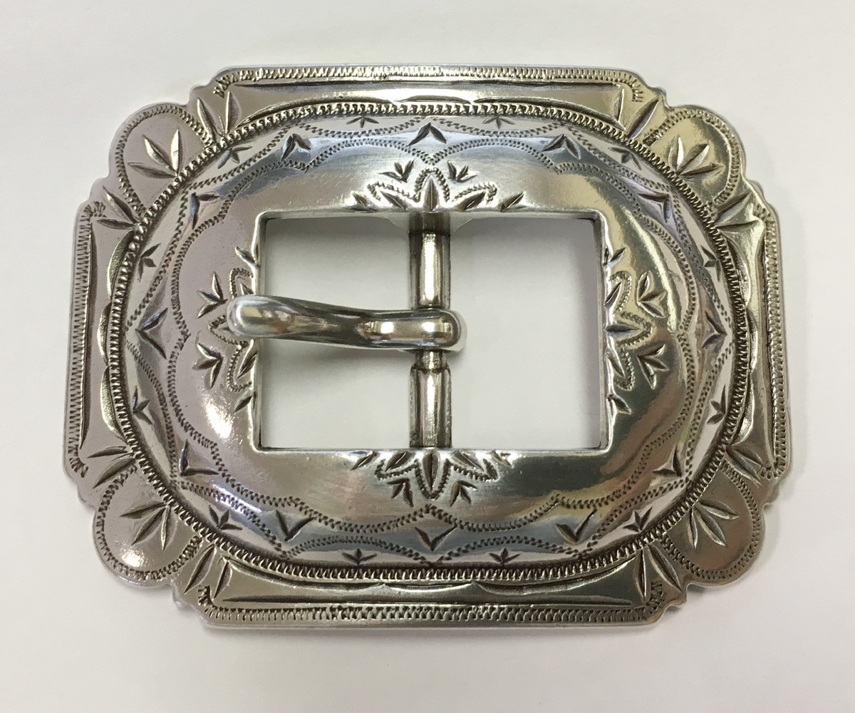 WESTERN HORSE SADDLE HEADSTALL BRIDLE ANTIQUE ENGRAVED CART BUCKLE fit’s 3/4″