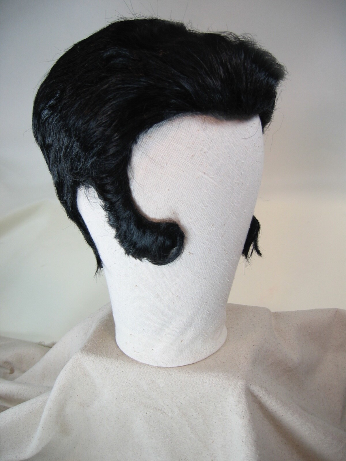 Young Elvis style wig by Lacey Costume, 4 black available new, synthetic fiber