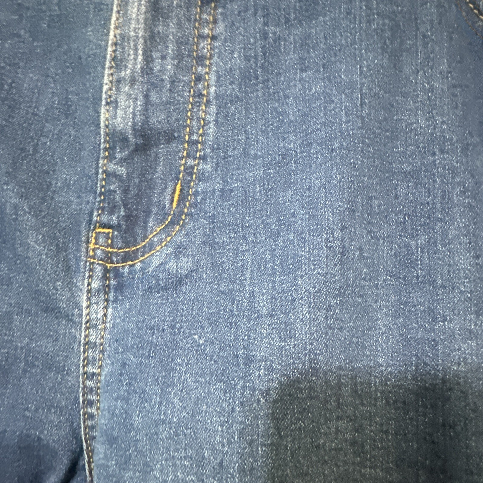George Men’s Blue Denim Jeans Regular Fit Straight Leg Mid Rise Zip 5-Pocket