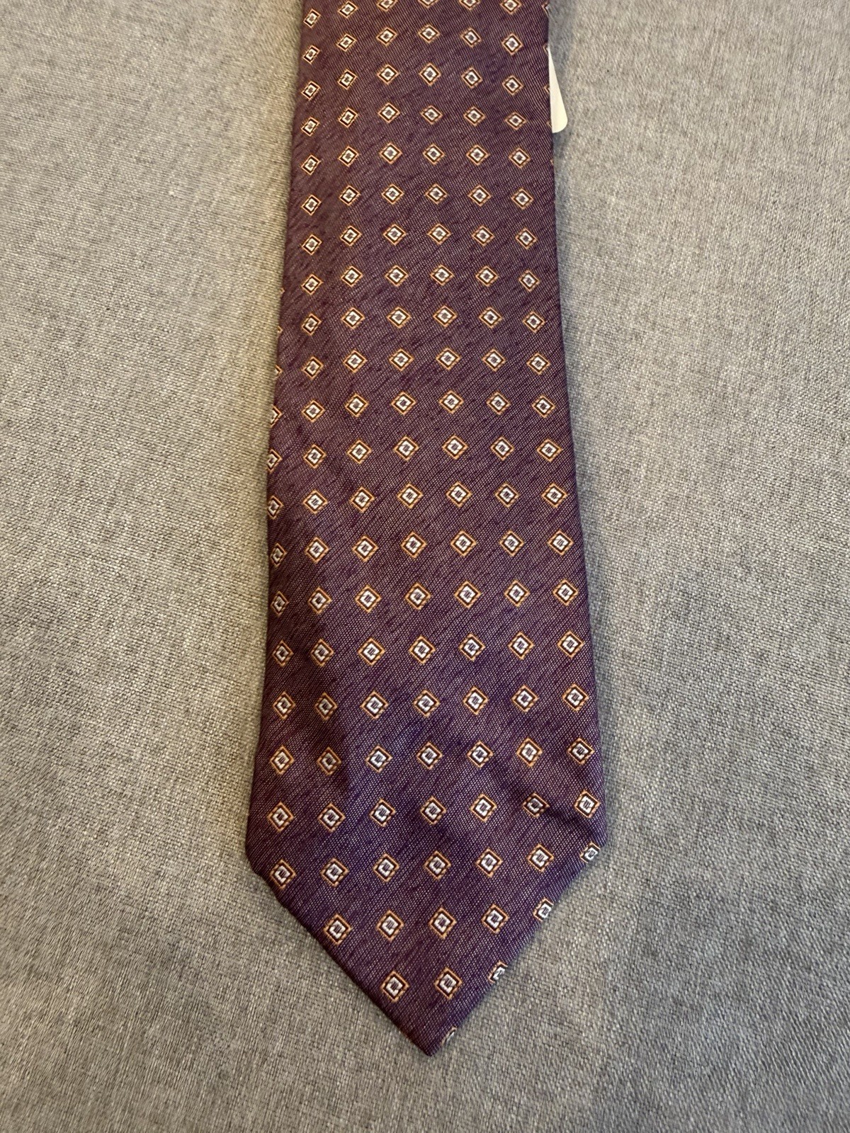 Thomas Pink Diamond Pattern Pink Necktie 3.25 In. Wide
