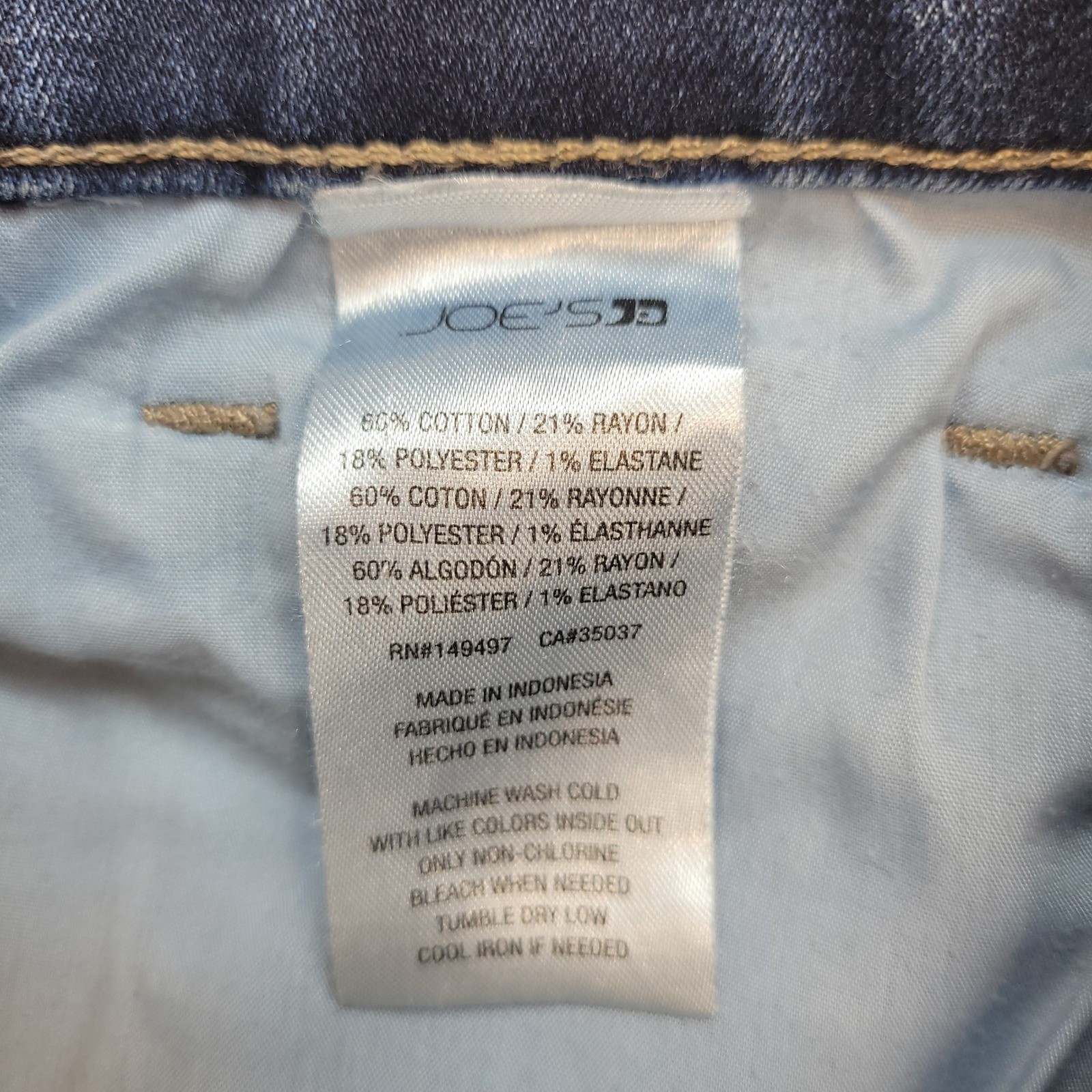 Joe’s Jeans Classic Straight Leg Mens 33×32 Blue Dark Wash Stretch Denim