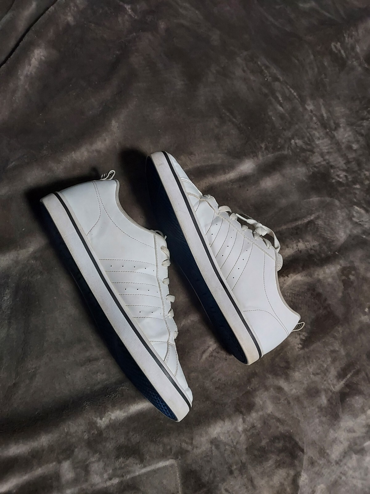 Adidas Mens VS Pace AW4594 White Casual Shoes Sneakers Size 12
