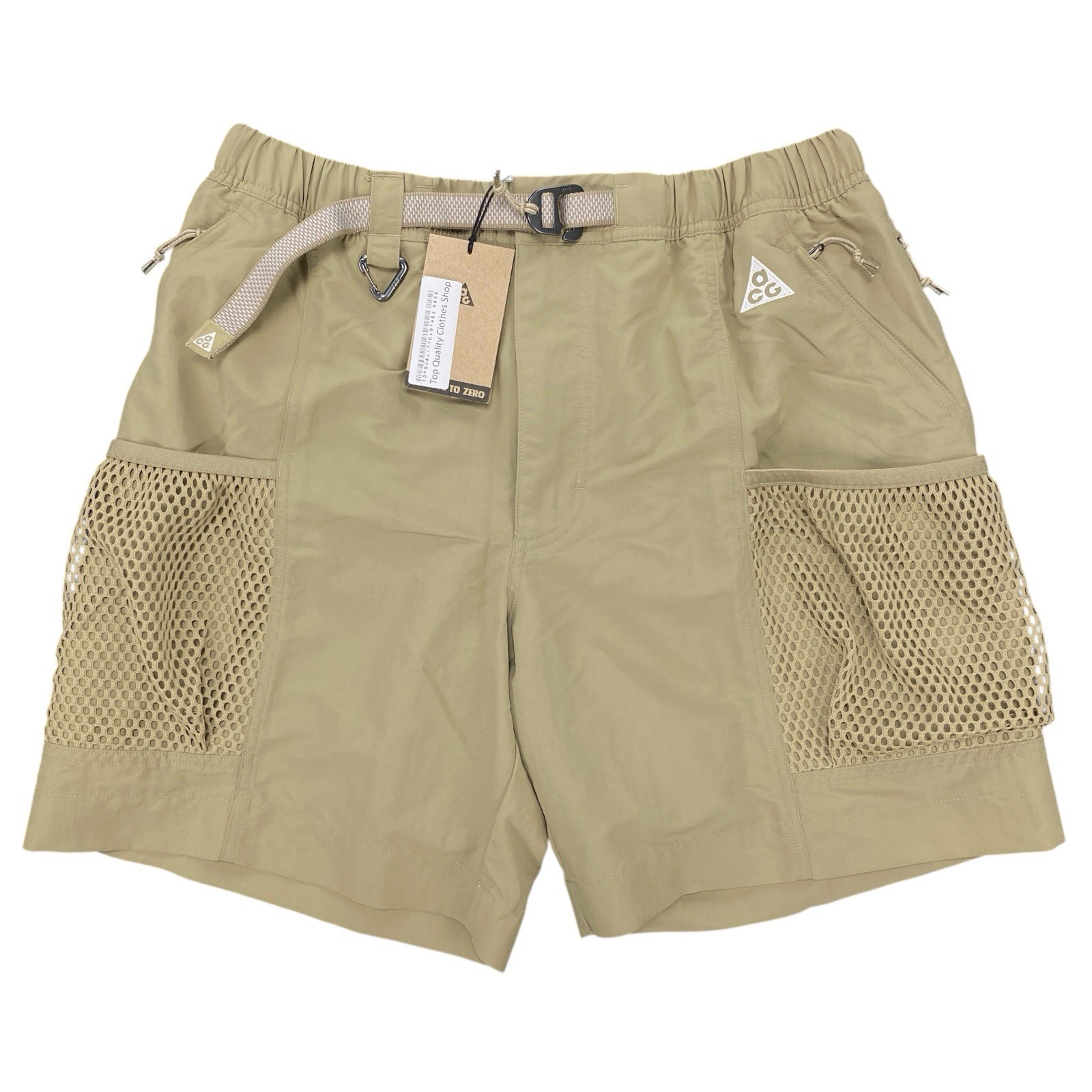 Nike ACG Snowgrass Men’s Cargo Shorts Size Medium Khaki/Light Iron DV9405-247
