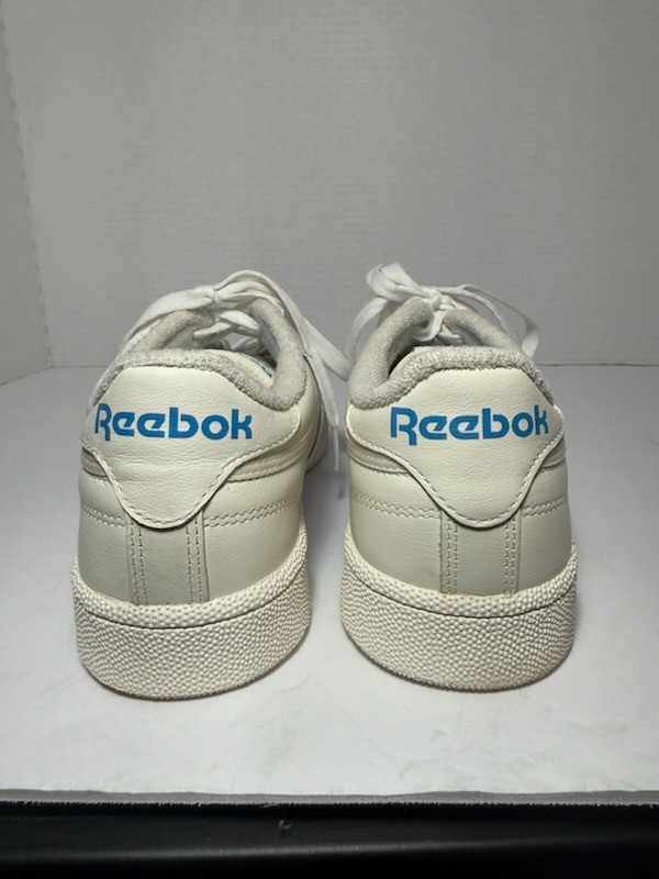 Reebok Classic C 85 Mens Sneaker Blue Logo Shoes Throwback Retro Sz 8.5