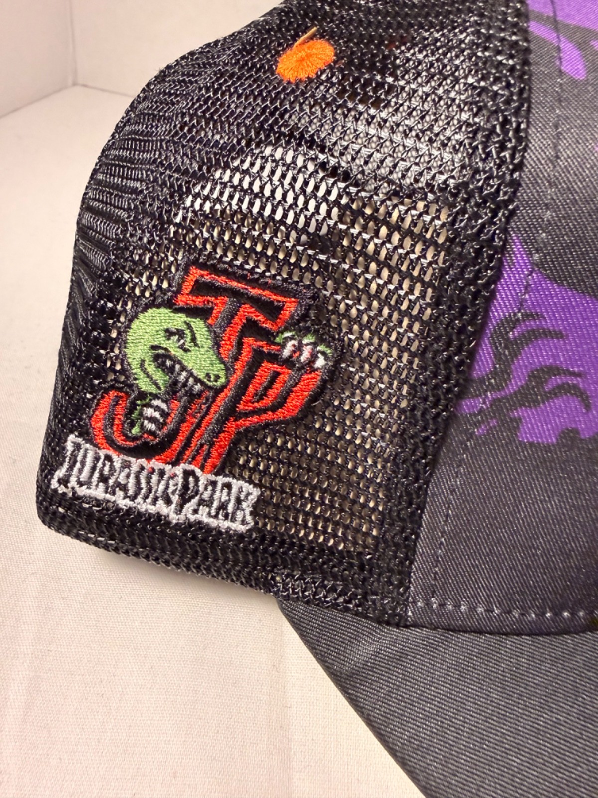 Jurassic Park Dad Hat Snapback Ovo Colab Black Purple Headgear Classic Adjustabl