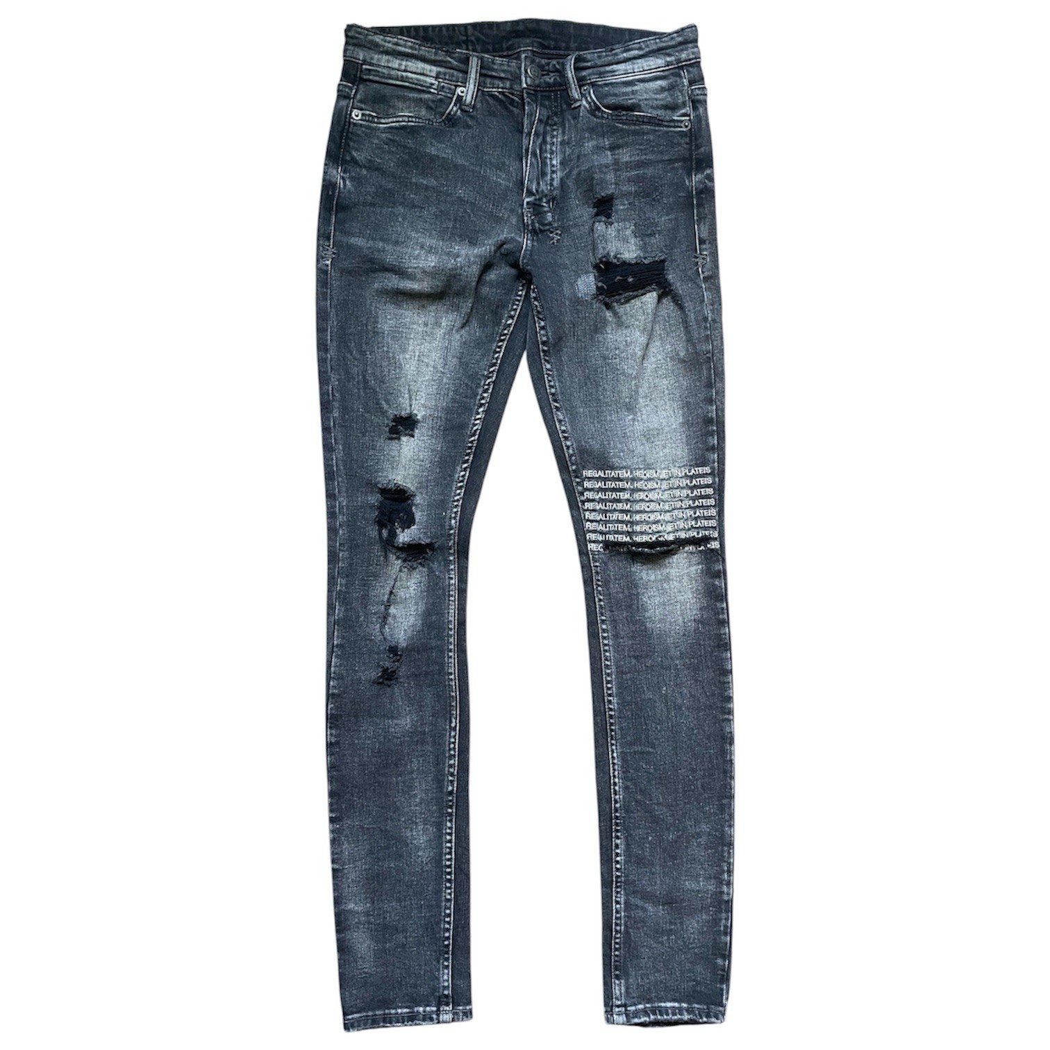 KSUBI MEN’S VAN WINKLE ANGST PLATEIS JEAN SIZE 30X32.5” DISTRESSED