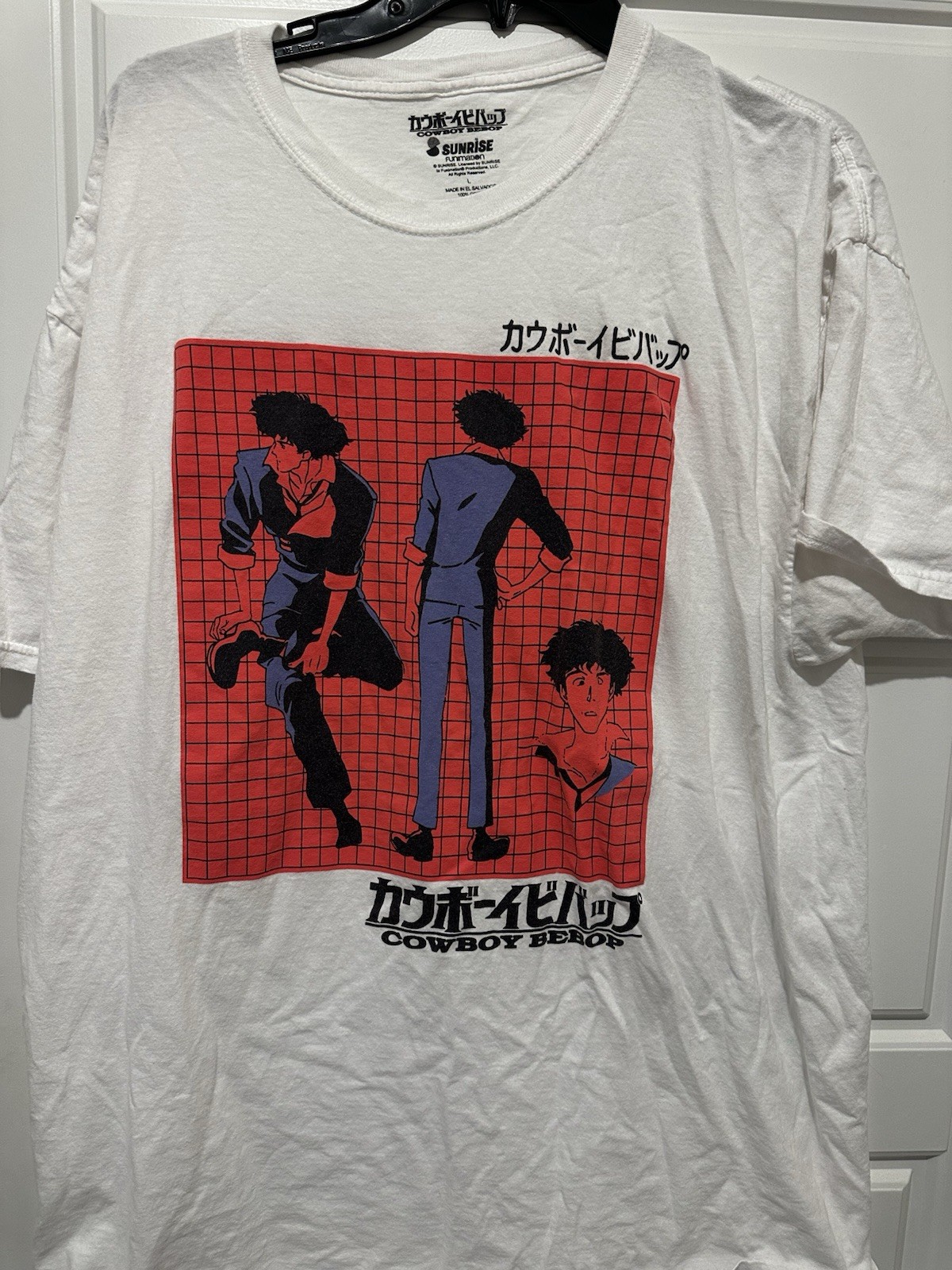Cowboy Bebop Anime Retro White 90s T Shirt Size Large