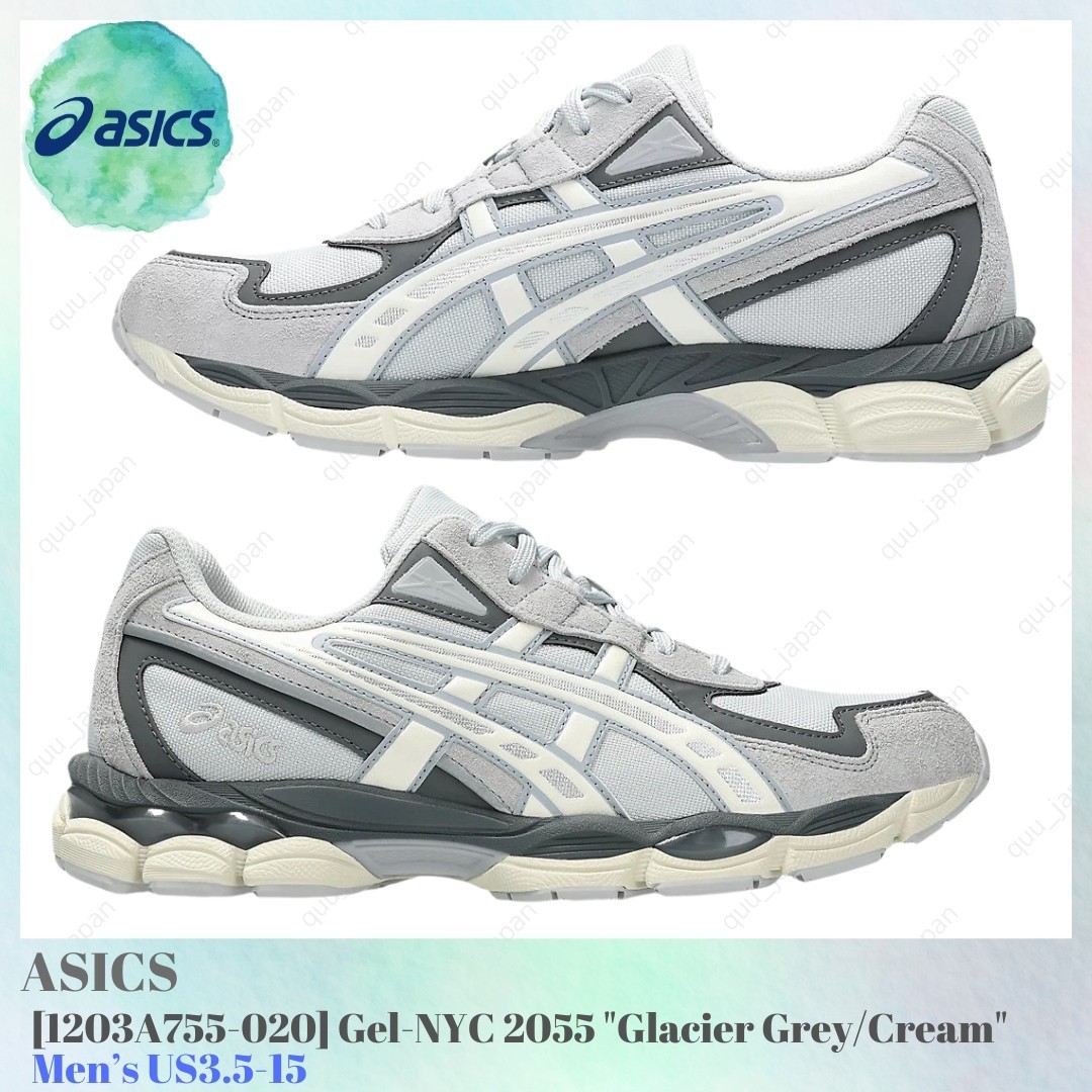 Asics Gel-NYC 2055 Glacier Grey Cream 1203A755-020 Men’s US3.5-15 NEW