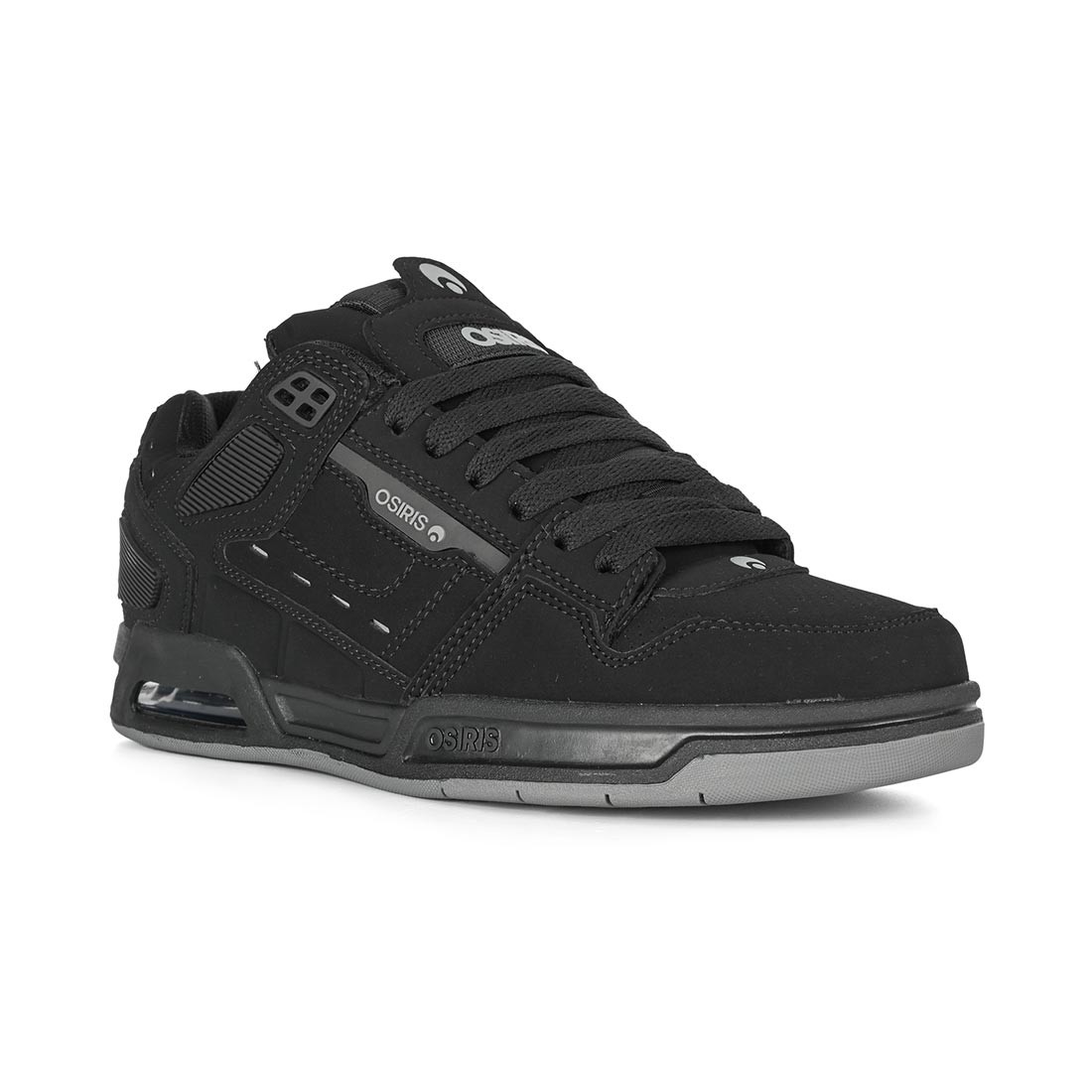 Osiris Peril Skate Shoes – Black/Black/Grey