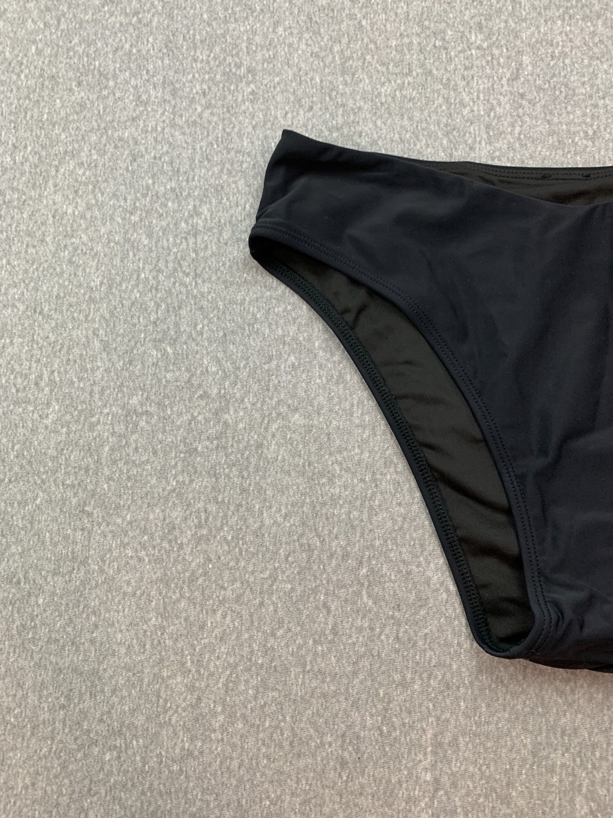 Zmart Lined V Front Bikini Tankini Swimsuit Bottom Women S Black Sleek Modern