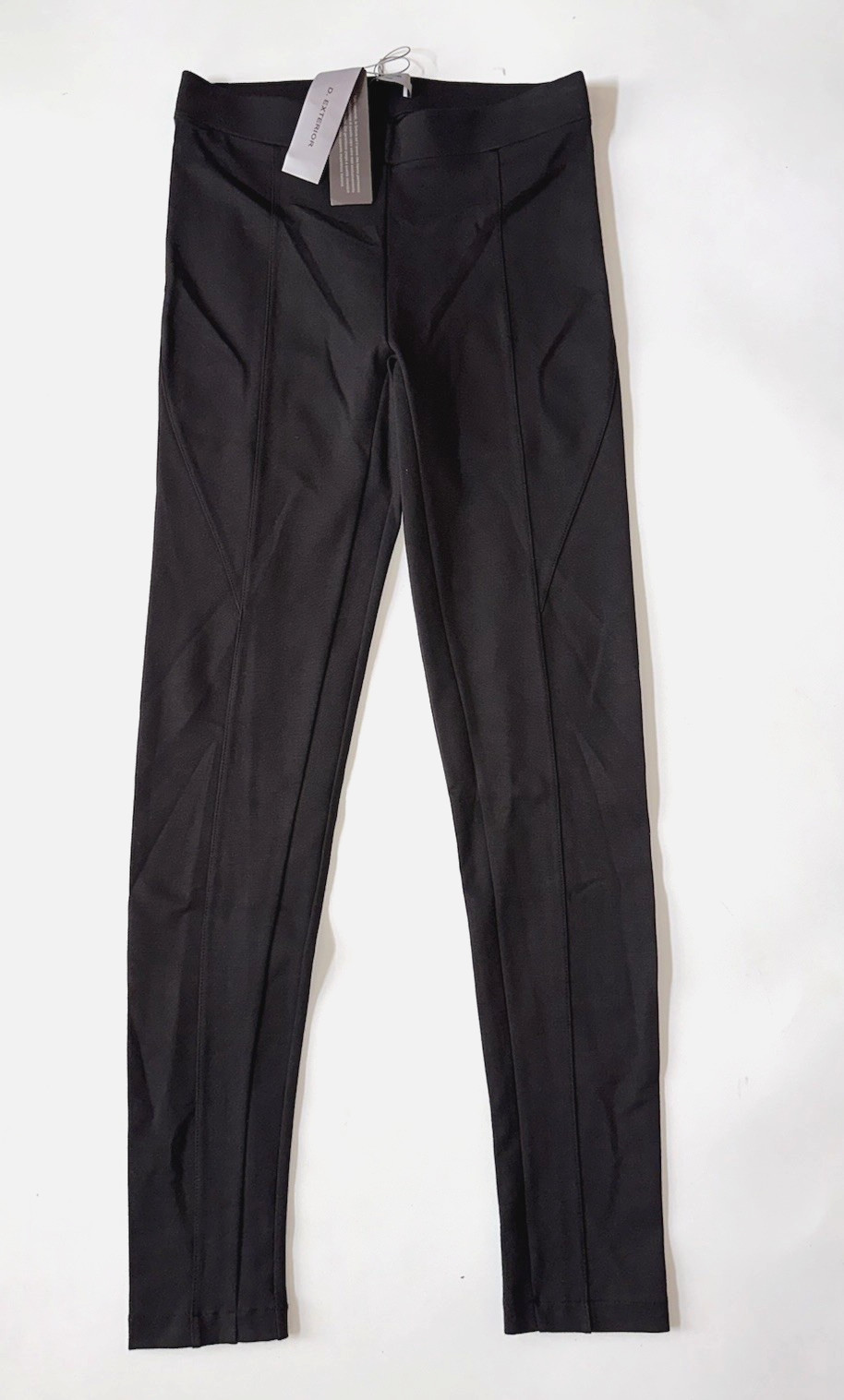 D EXTERIOR NWT Size 46 Made In Italy Slim Legging Pants Brown Fitted Runs Small