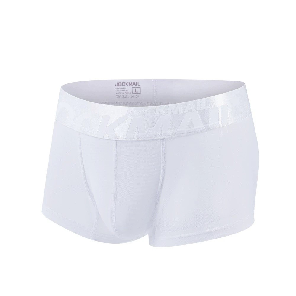 Jockmail Mens Semi Transparent Sexy Micro Mesh Boxer Briefs Underwear Shorts