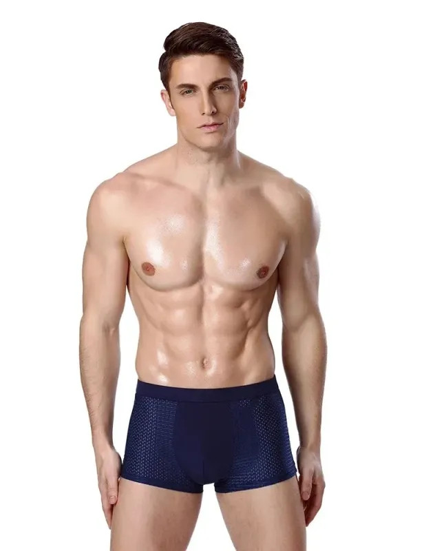 Plus Size 8XL Bamboo Boxer Shorts for Men 4-Pack – Breathable Moisture