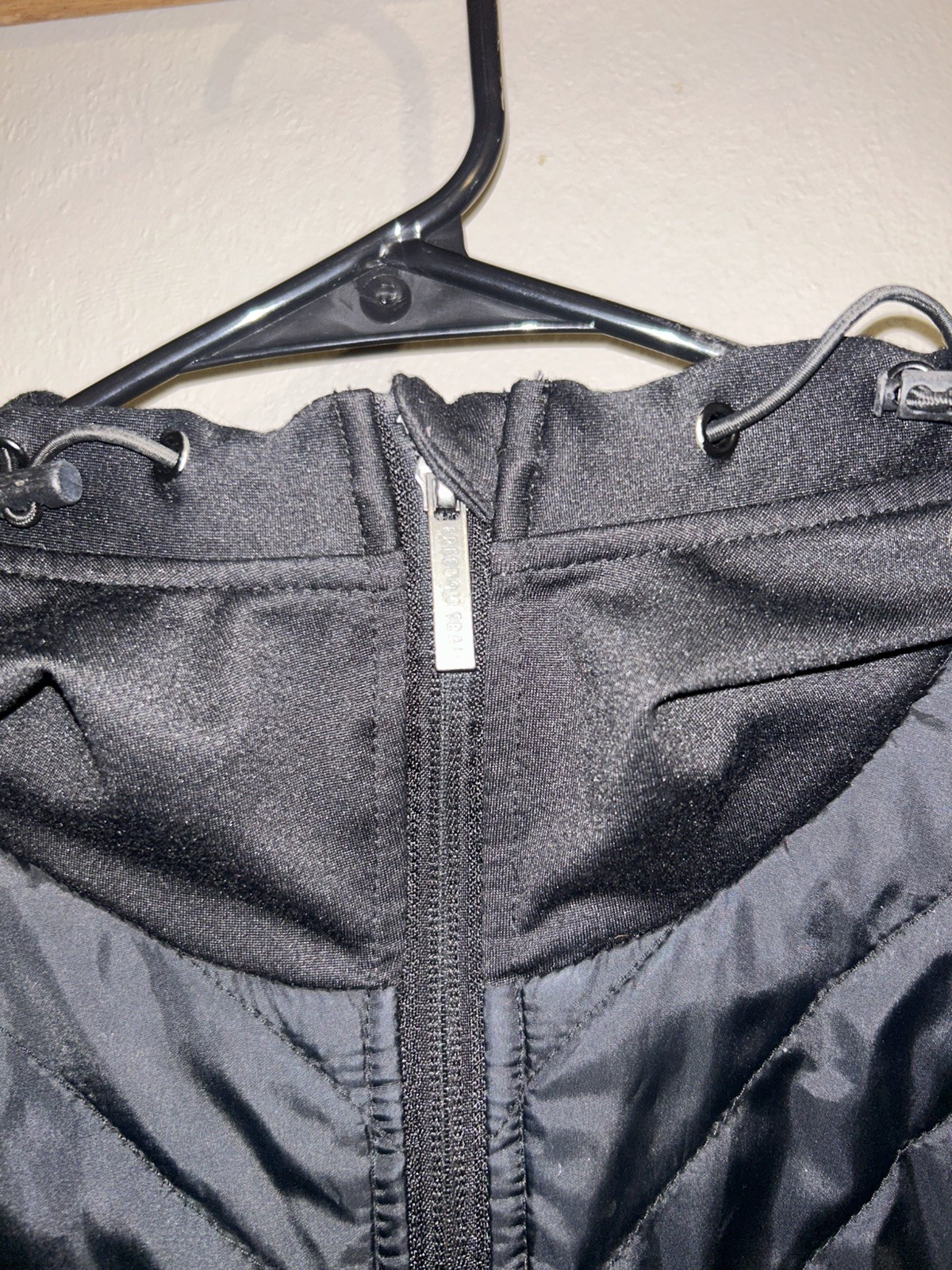 Freedom Trail By Kyodan Athletic Jacket Black Quilted Knit Hood – Women Small