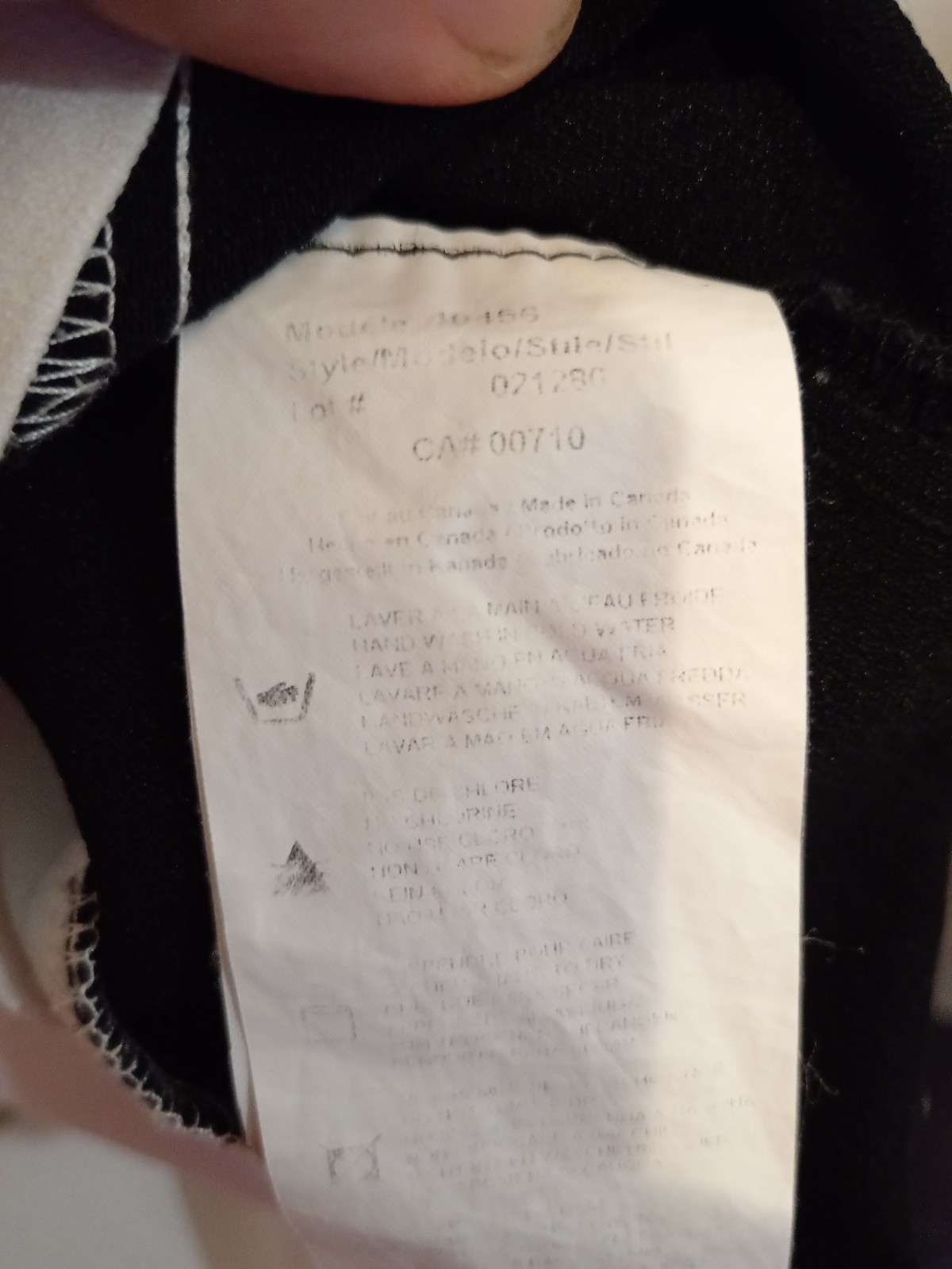 Joseph Ribkoff Cocktail Dress Black and White Made in Canada Size M US 8 / UK 1
