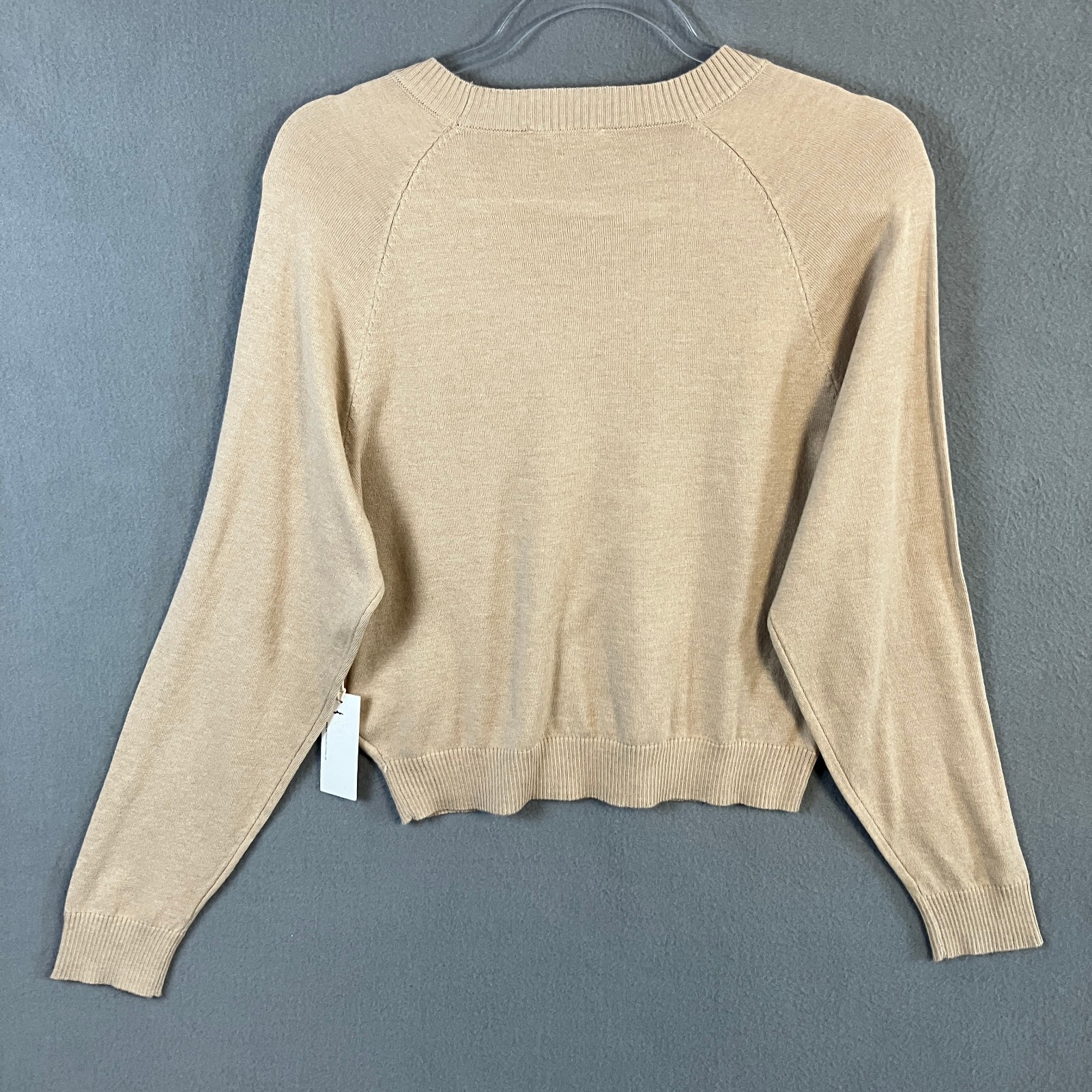Another Love Women’s Maritza Cropped Pullover Sweater Size S Buckwheat NWT