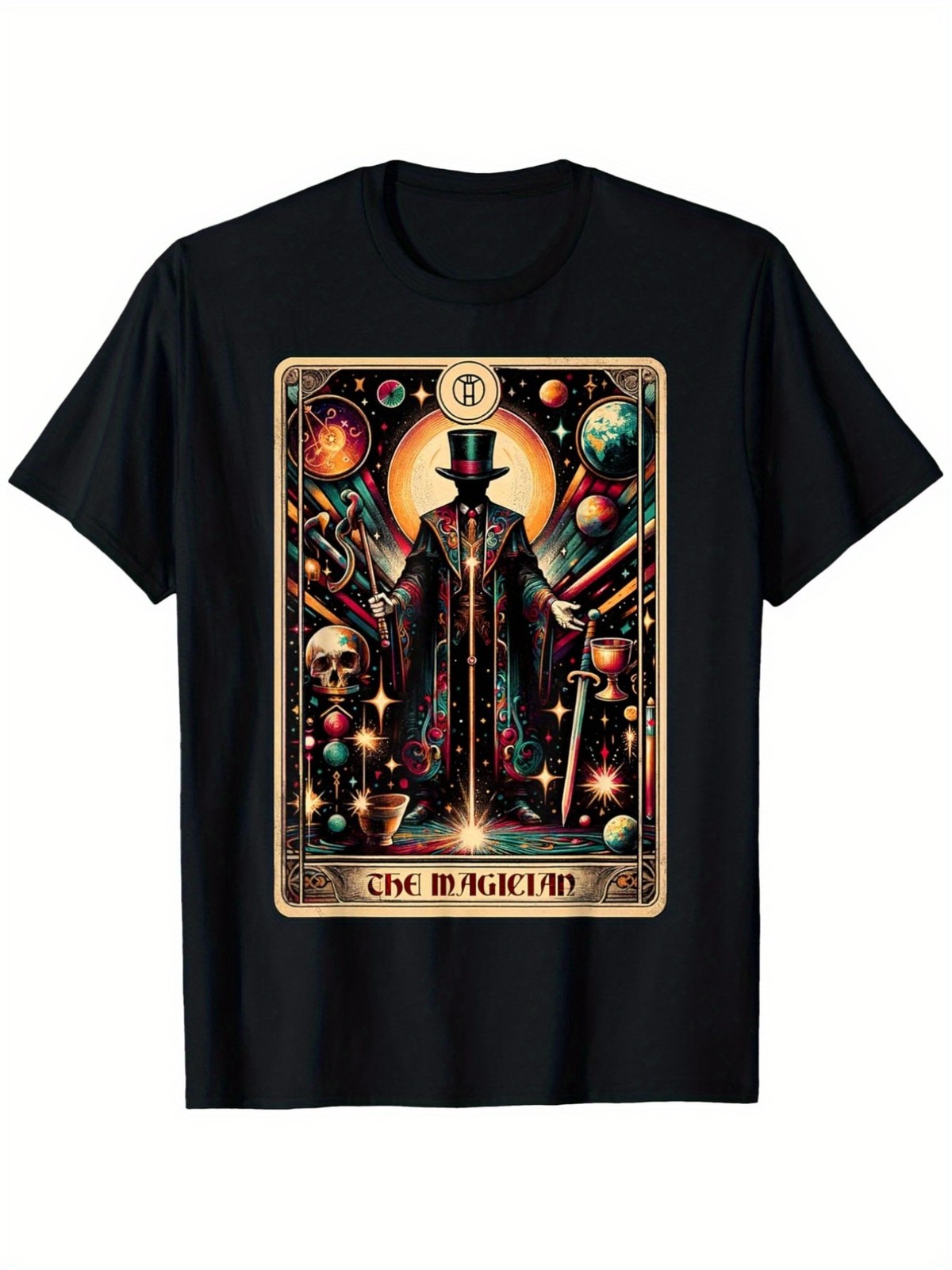 The Magician Tarot Card Graphic T-Shirt Major Arcana Mystic Tee