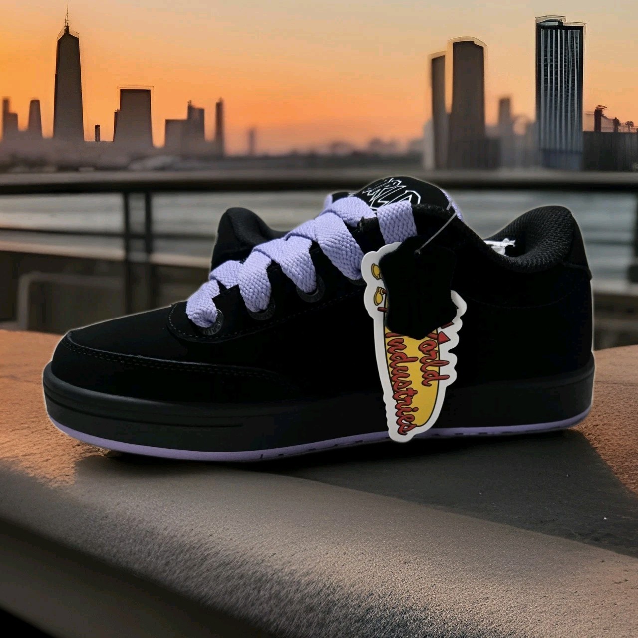 Women’s World Industries Sphere Skate Shoes – Black/Purple