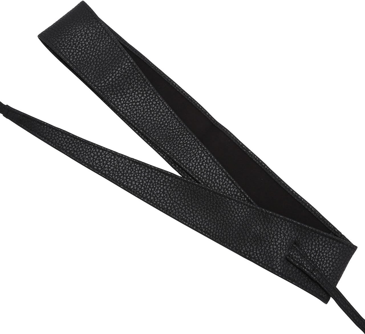 Women Soft PU Leather Obi Belt Self Tie Wrap Cinch Belt Fashion Bowknot Waistban